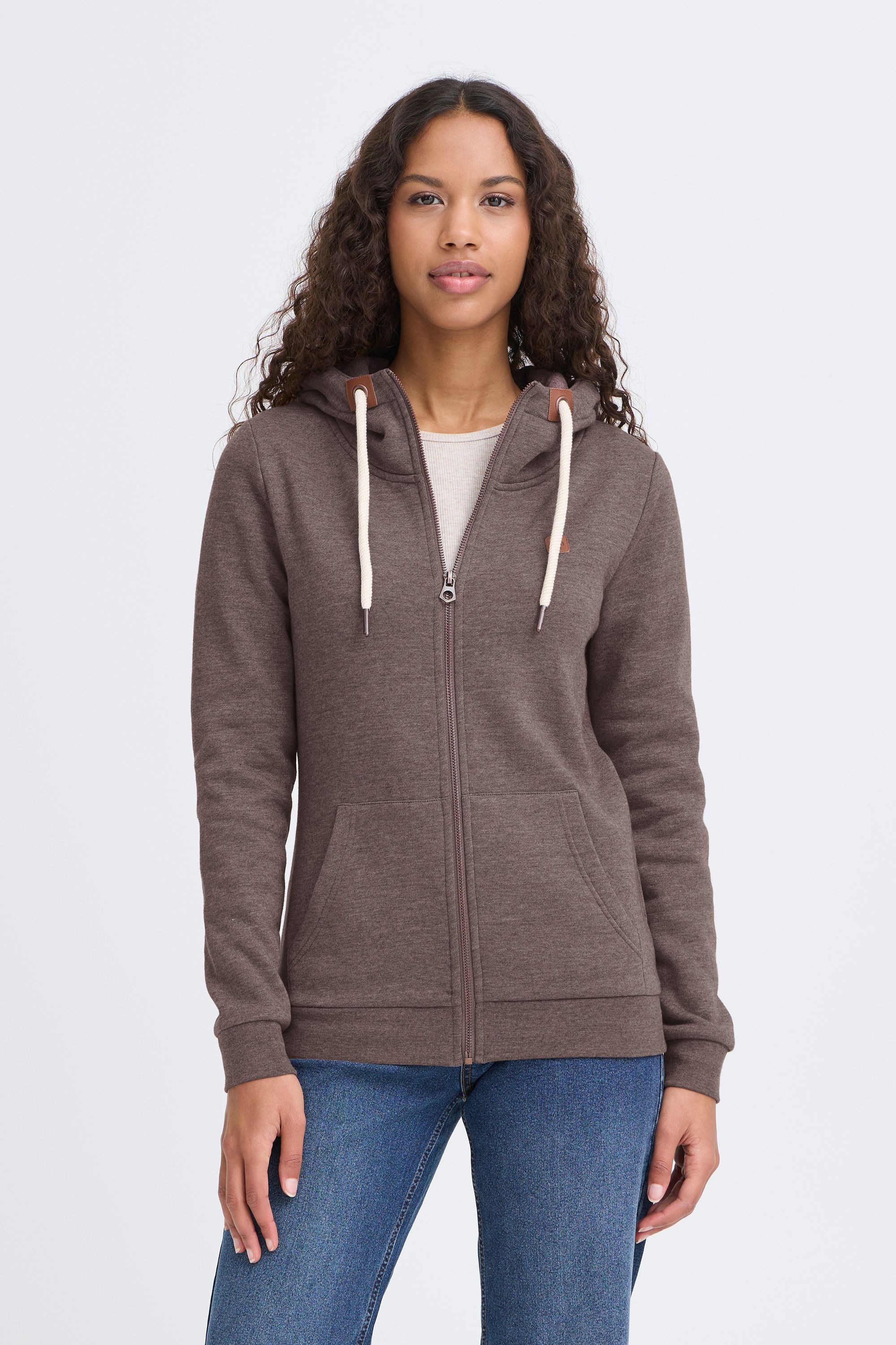 OXMO Kapuzensweatjacke OXVicky Gemütliche Sweatjacke
