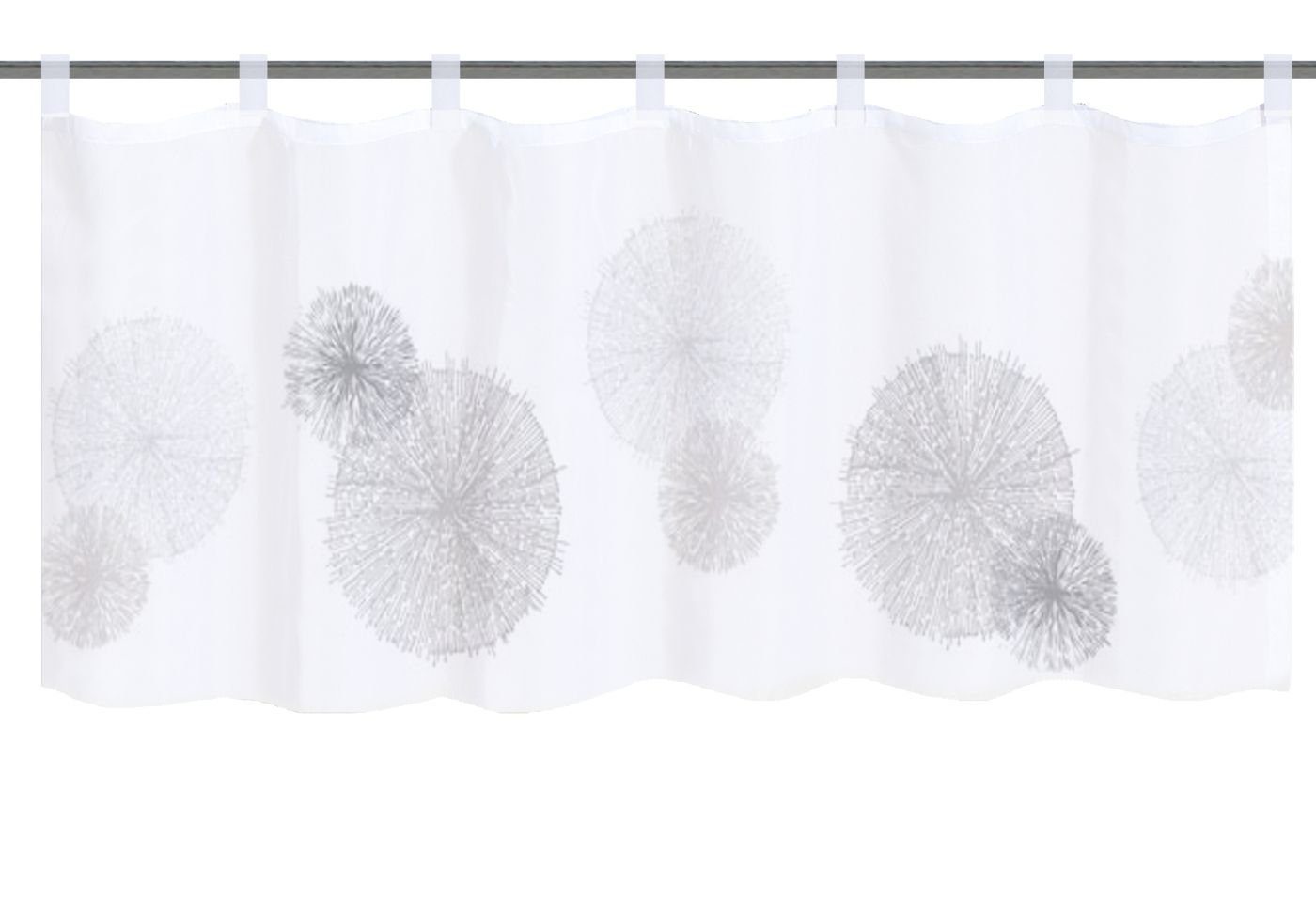 HOME WOHNIDEEN Gardine Home Wohnideen Cafehaus Voile Digitaldruck Rawlins (1 St), Lichtschutz, Stoff