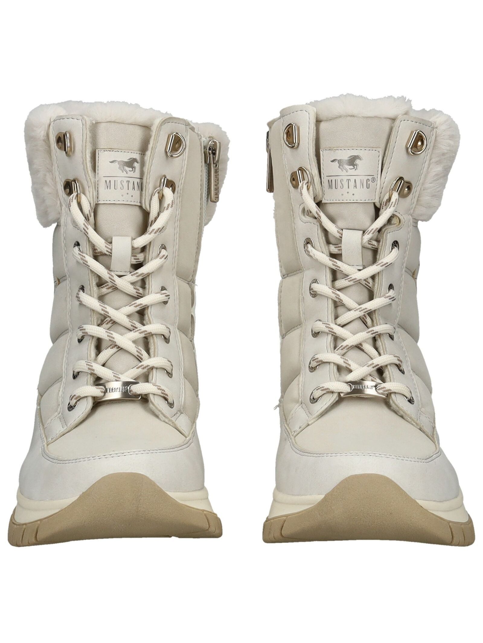 Mustang Shoes Mustang Shoes Stiefelette Lederimitat/Textil Schnürstiefelette