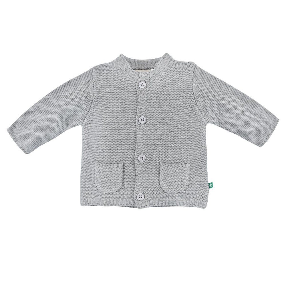 BONDI Trachtenweste BONDI Baby Kinder Strickjacke 93652 - Hellgrau, K