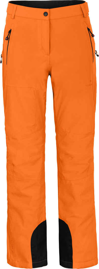 Bergson Skihose ICE light Damen Skihose, unwattiert, 20000 mm Wassersäule, Normalgrößen, orange