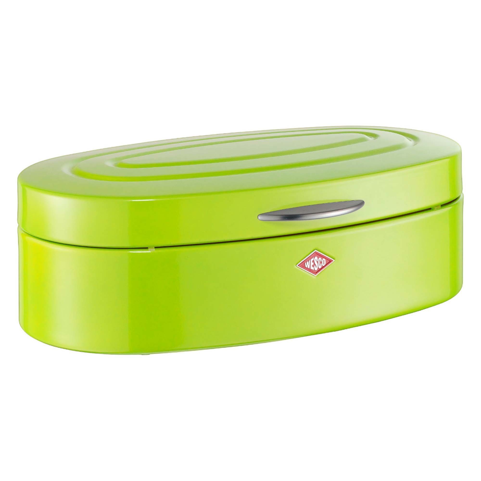 (1-tlg) Elly Brotkasten Line, WESCO Brotkasten Limegreen Classic Metall,