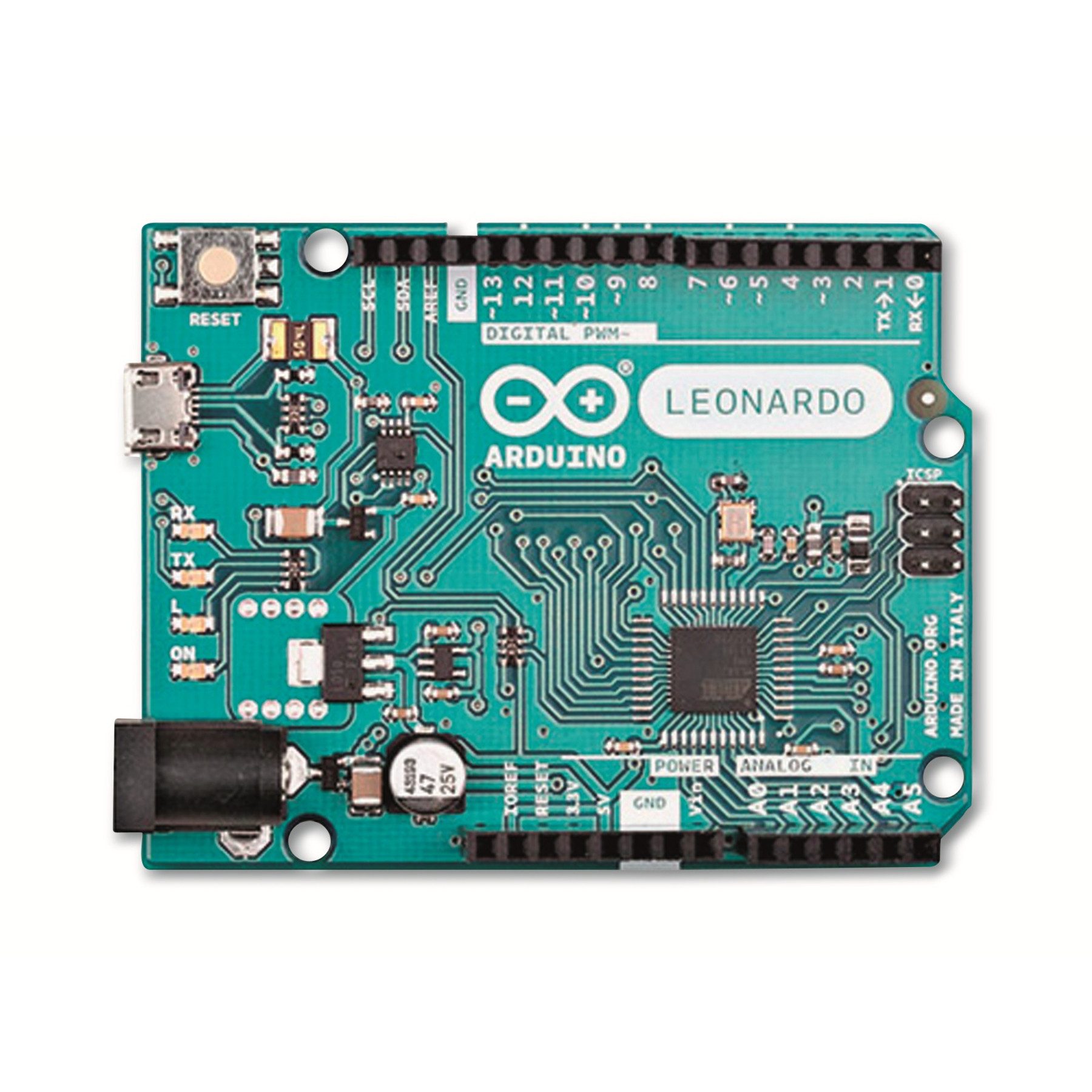 Arduino Roboter-Karte ARDUINO ®, Board Leonardo (with Headers), A000057