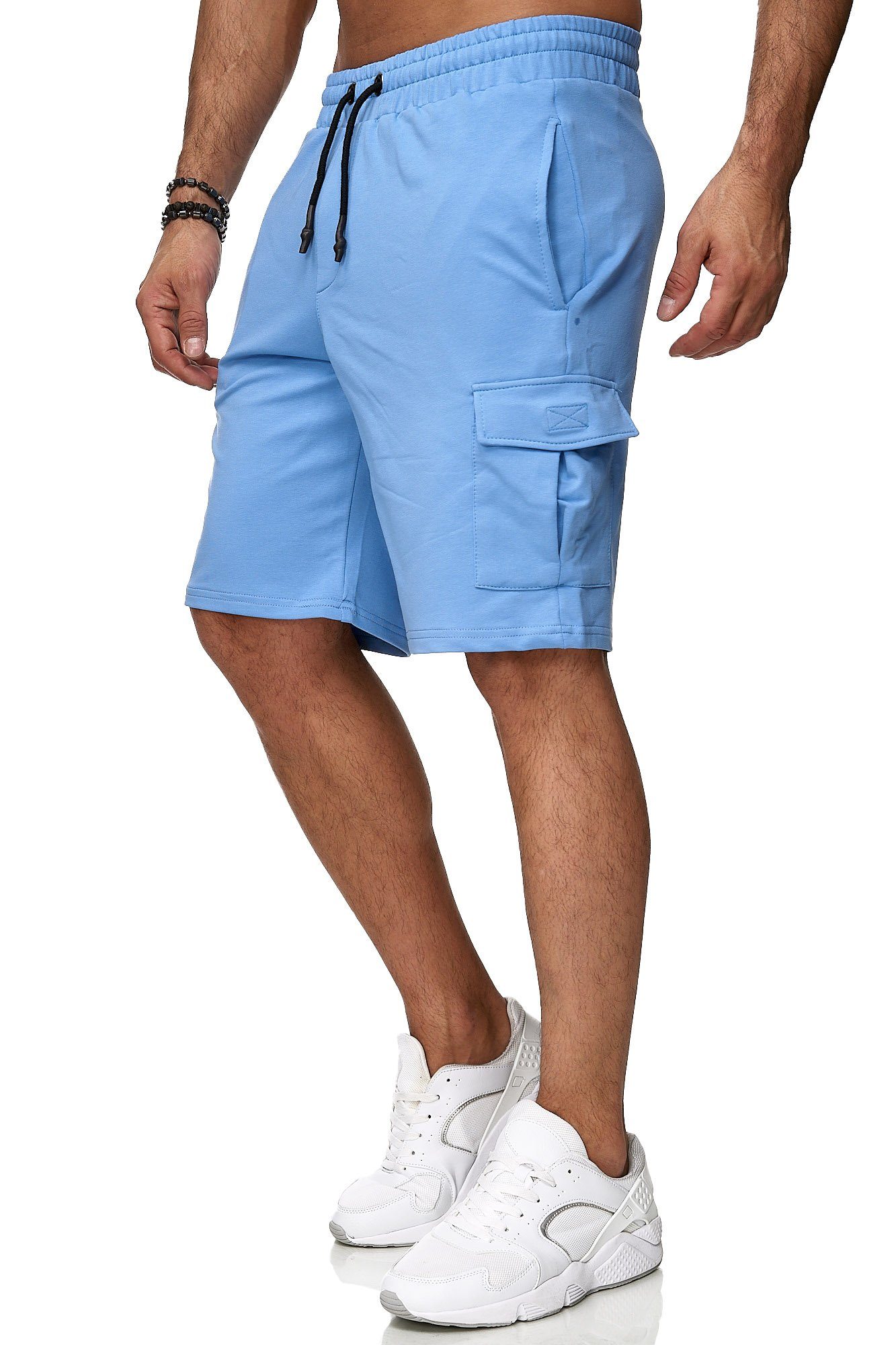 Reslad Sweatshorts Reslad Kurze Hose Herren Cargo Bermuda Shorts Jogginghose Sport-Hose (1-tlg) Sweatshorts Jogginghose mit Cargo-Taschen – Bild 2 von 5