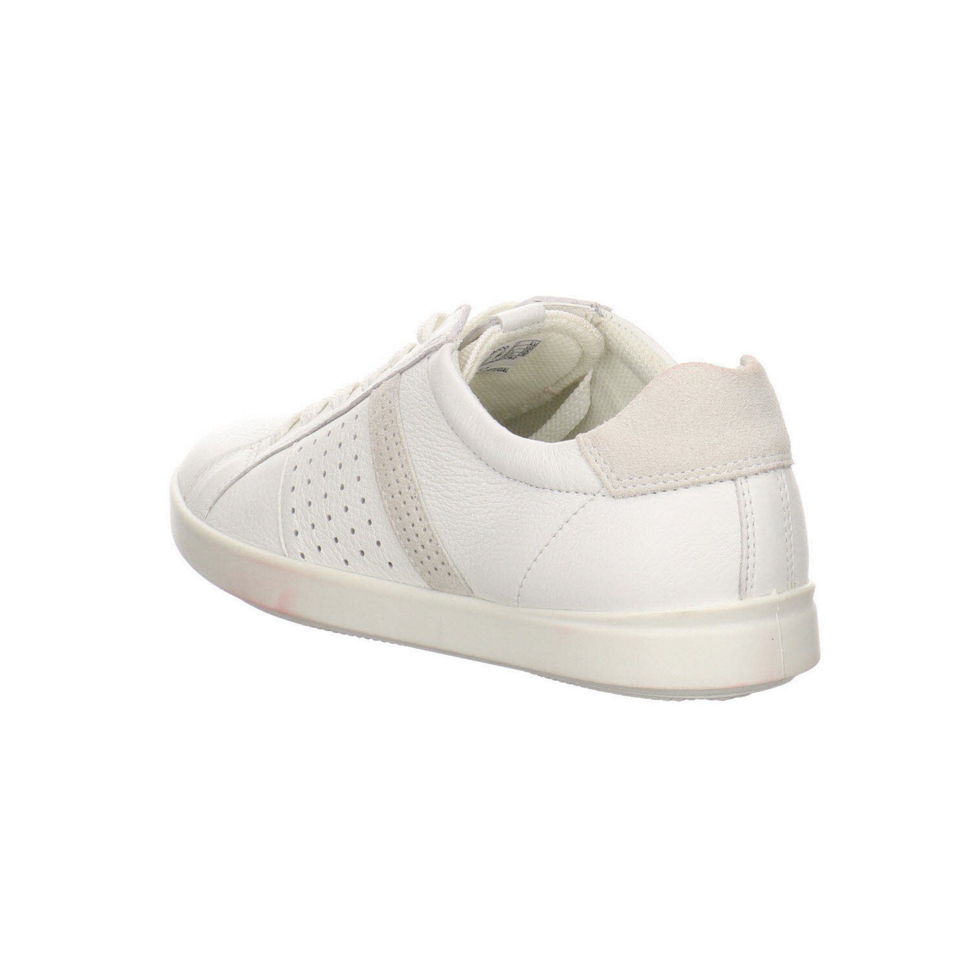 Glattleder Ecco Damen Soft Schnürschuh Sneaker white 1 white/shadow Schnürhalbschuhe