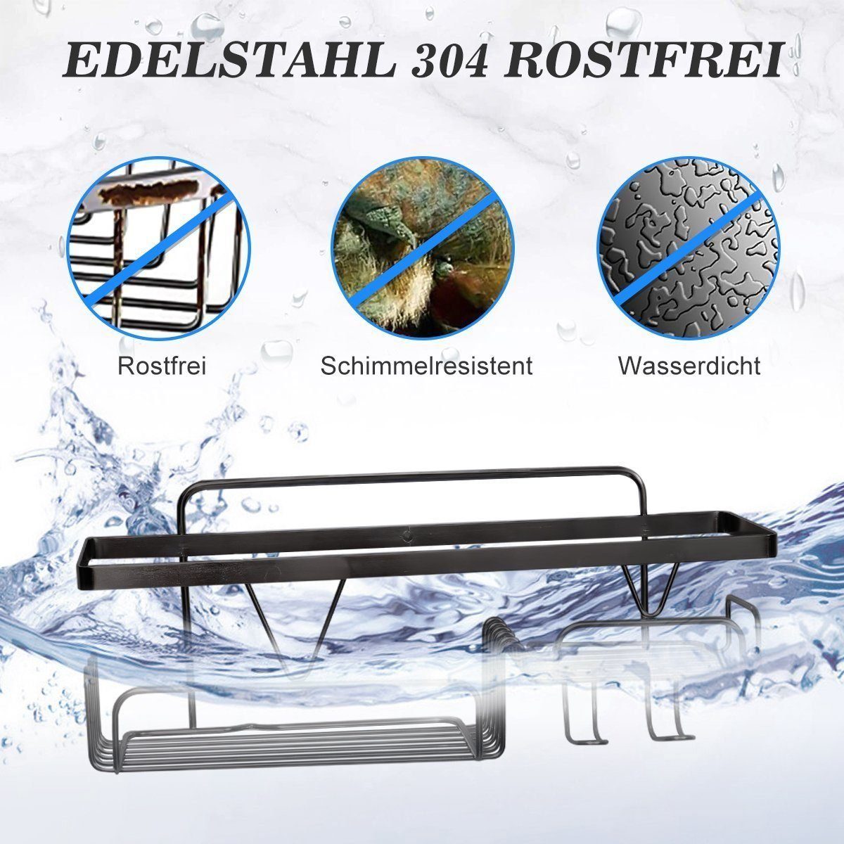 DOPWii Badregal 2er Set Edelstahl Badregal, günstig online kaufen