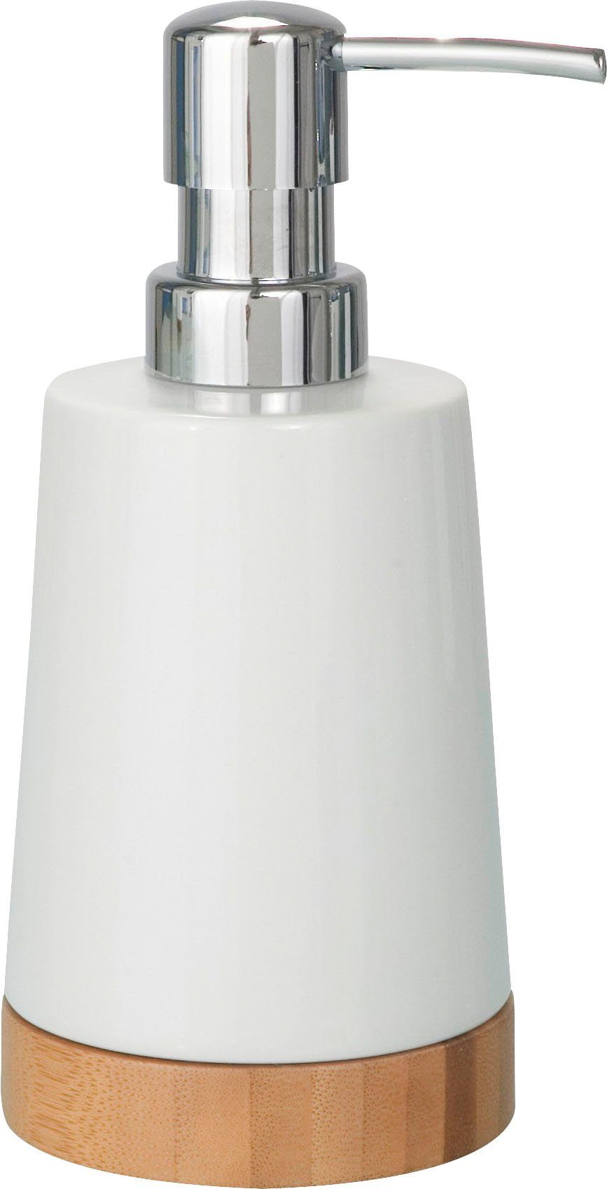 WENKO Seifenspender Bamboo, (1-tlg), Keramik, 330 ml günstig online kaufen