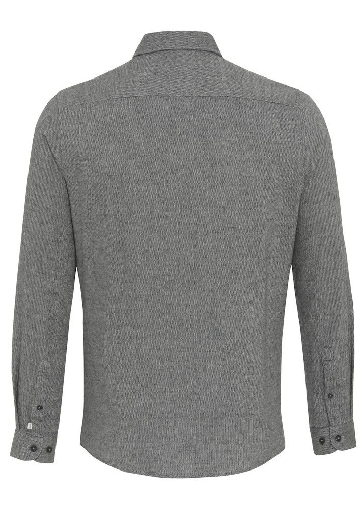 Pure Langarmshirt Knopfleisten Langarmshirt für Herren (1-tlg., keine Angabe)