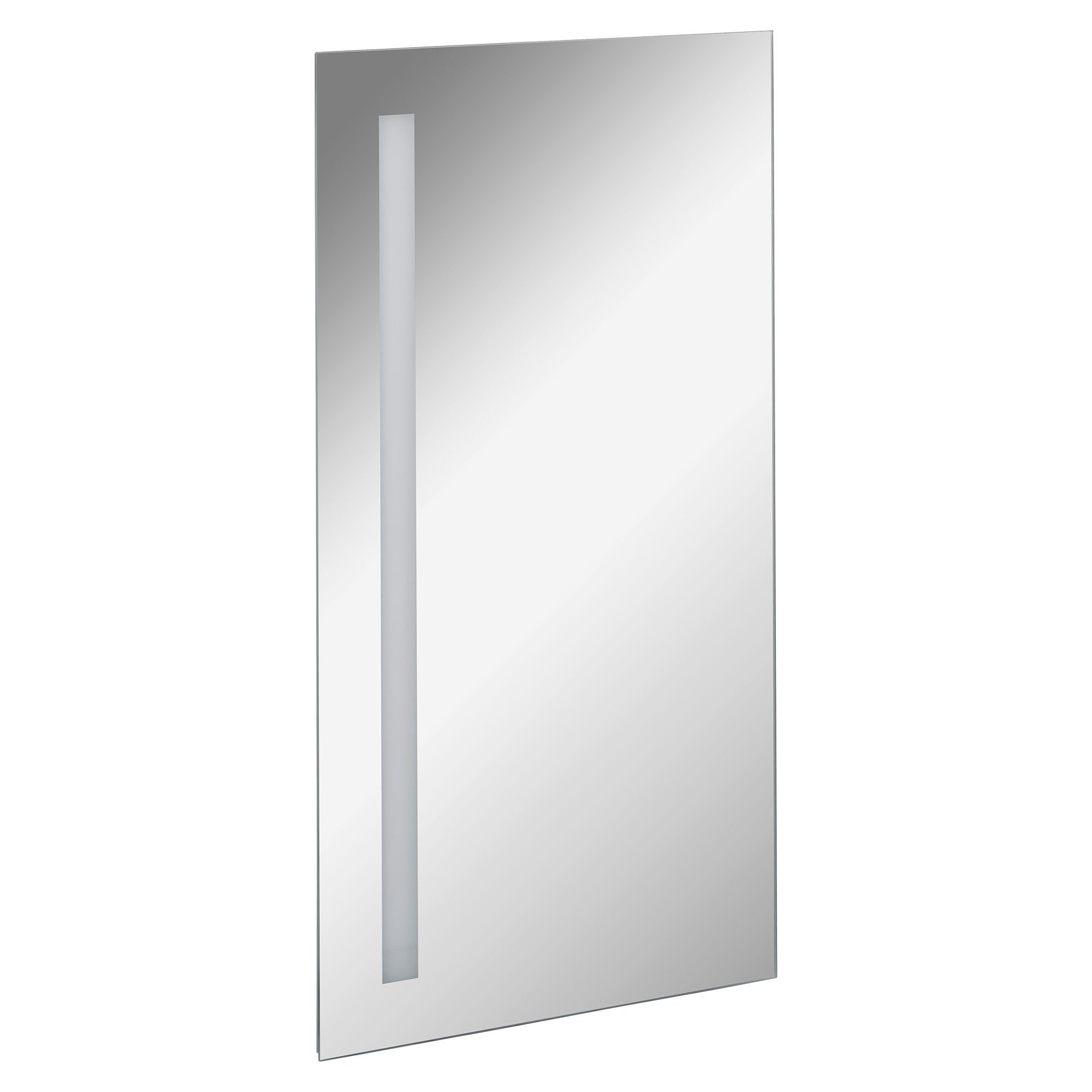 FACKELMANN Badspiegel Spiegelelement Linear - 40cm - mit Ambientebeleuchtung