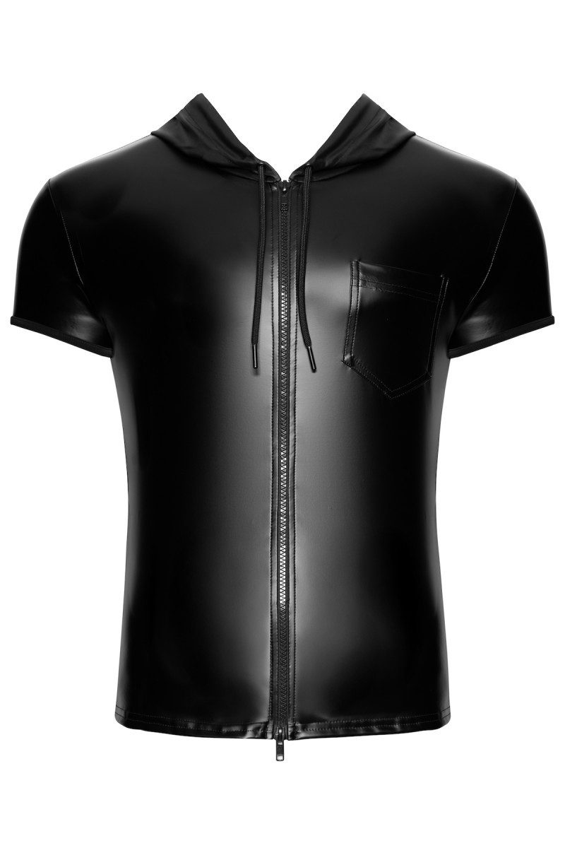 Noir Handmade Men Herren-Hemd in schwarz - S