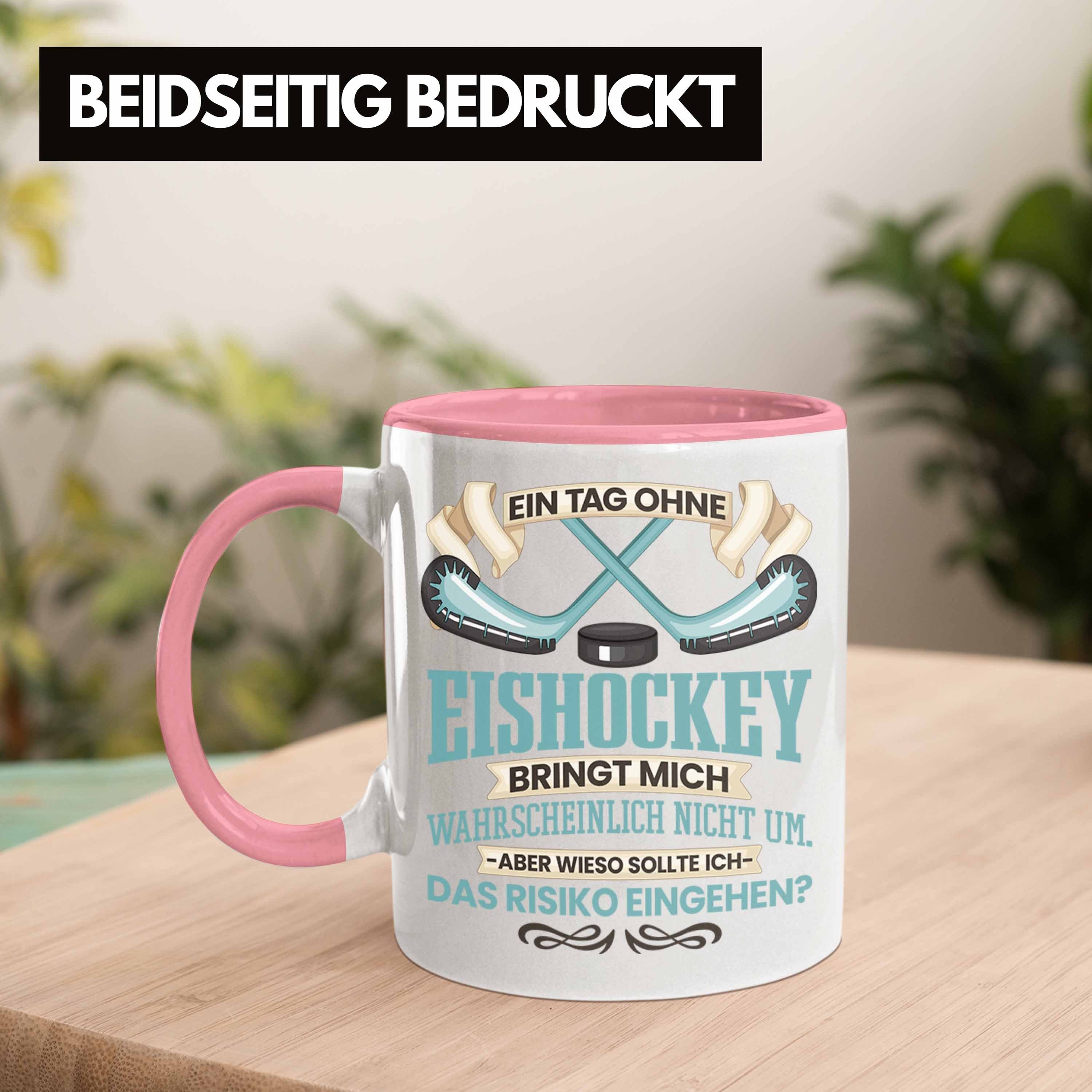 Eishockey-Spieler Trendation Eishockey Tasse Tasse Trendation Coach Ein Geschenk für Rosa -