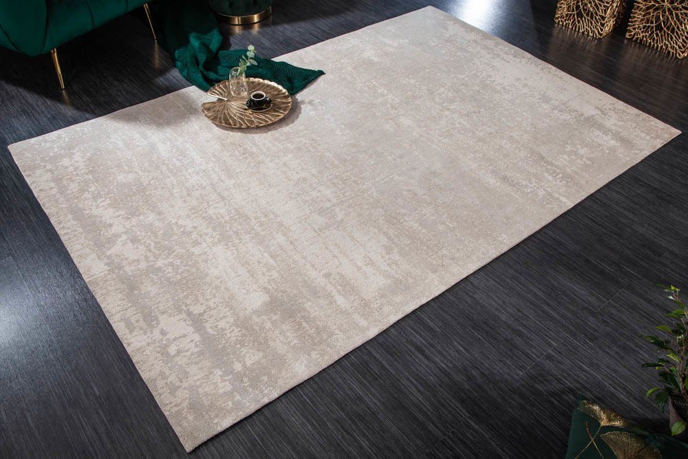 riess-ambiente Teppich MODERN ART 240x160cm beige, rechteckig, Höhe: 10 mm, Used Look · Vintage Design · Wohnzimmer