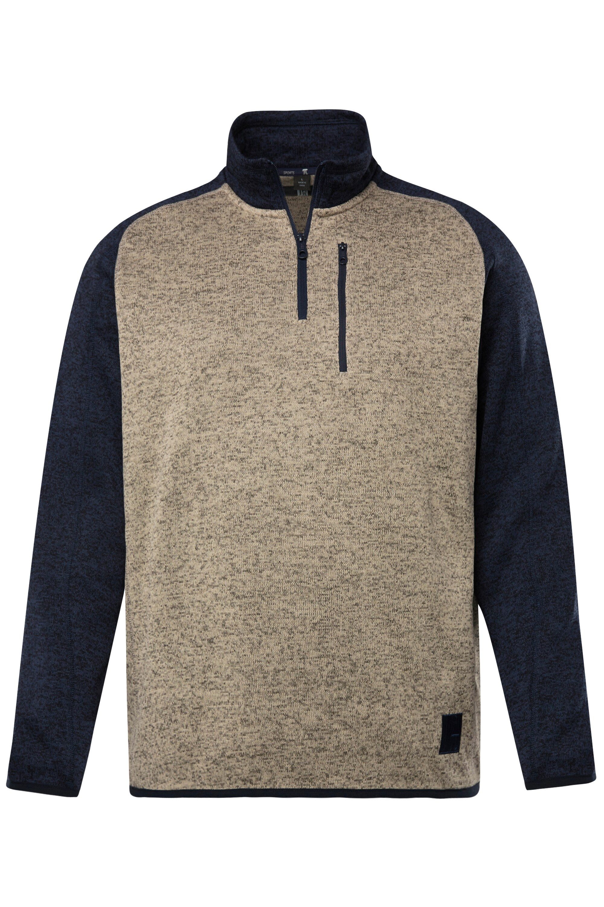 JP1880 Sweatshirt Troyer Outdoor Strickfleece Zippkragen günstig online kaufen