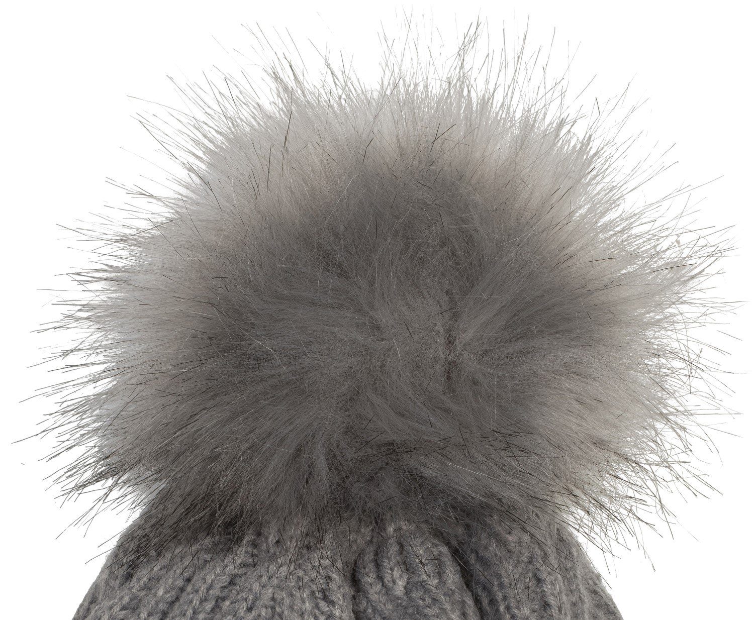 styleBREAKER Bommelmütze Bommelmütze mit Rippenstrick Muster günstig online kaufen