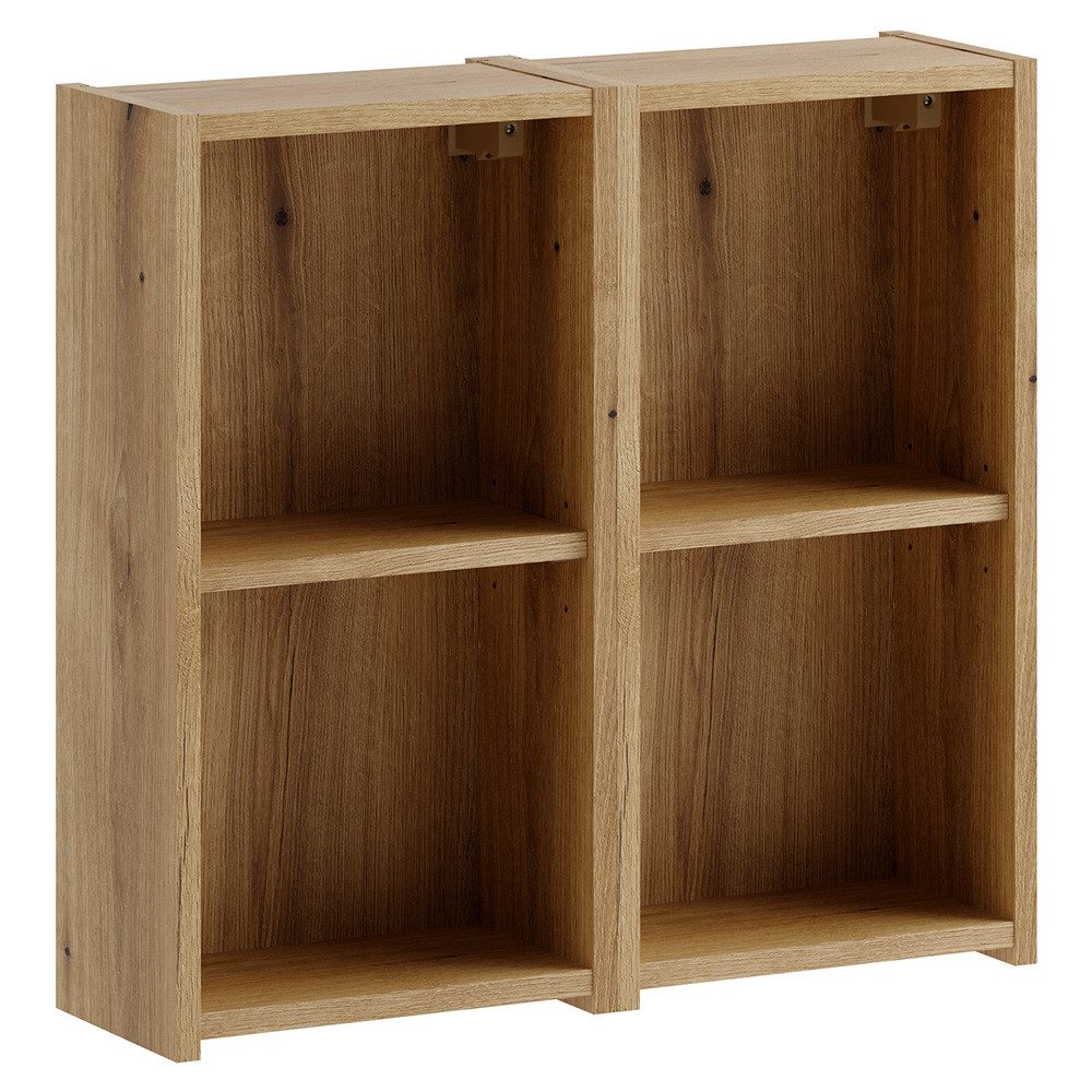 Lomadox Badregal NEWPORT-56-EVOKE, in Eiche mit 4 offenen Fächern, 60 cm breit