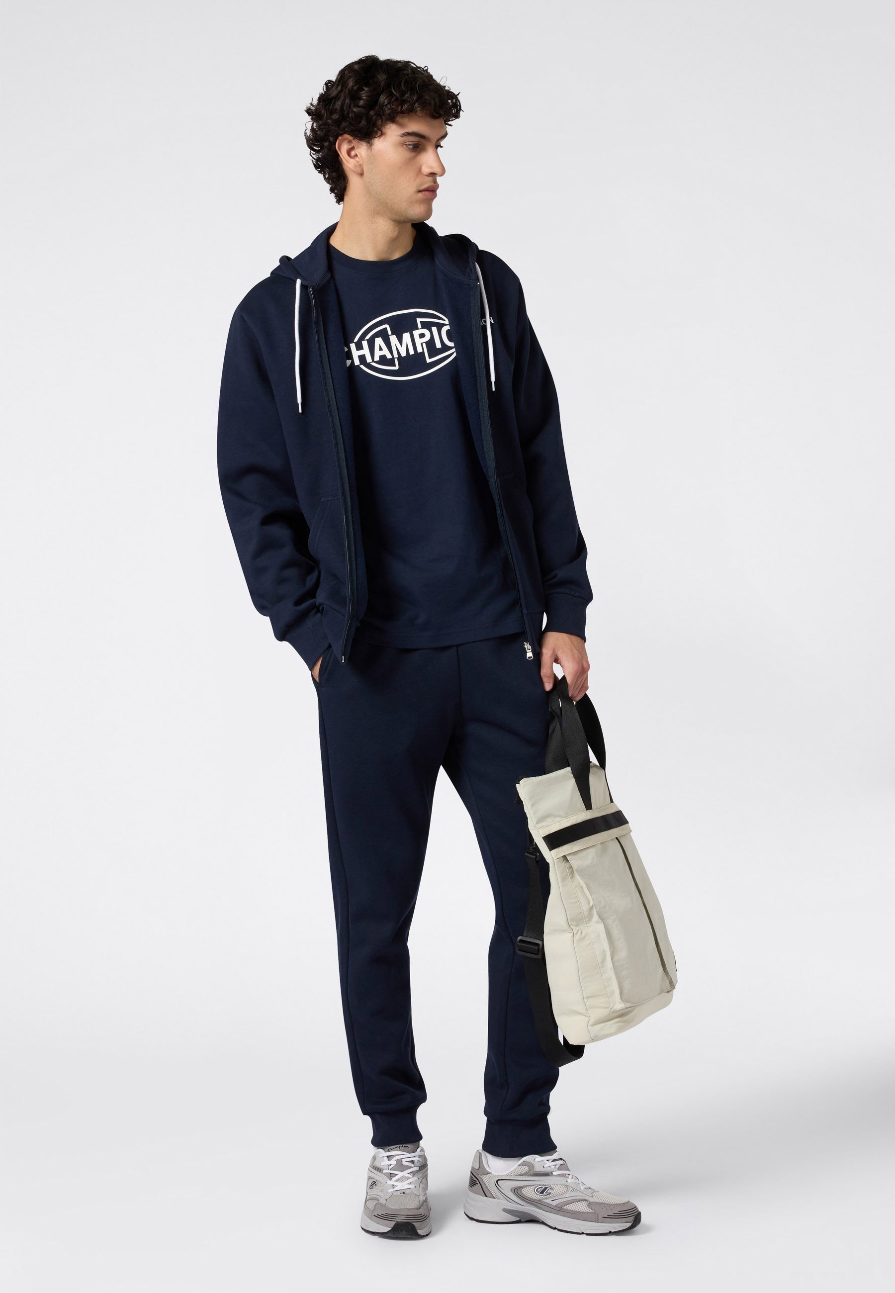 Champion Kapuzensweatjacke Graphic Full Zip Hoodie mit Kapuze, aus Baumwolle und Polyester, in den Größen S bis XXL – Bild 4 von 5