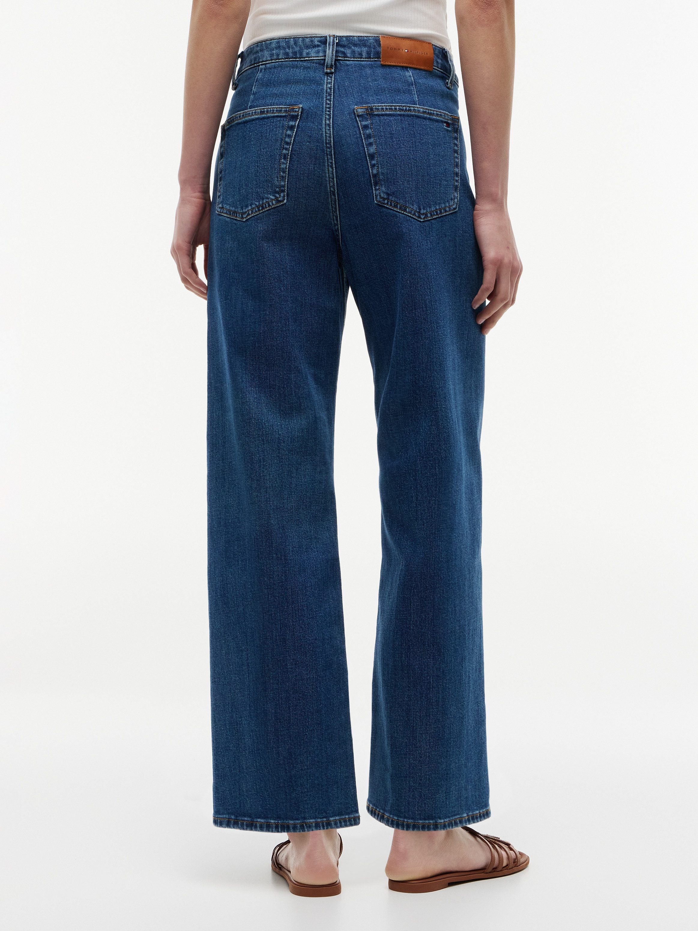 Tommy Hilfiger High-waist-Jeans WIDE LEG RIAN HW ANKLE Baumwollmischung, lässig geschnitten, High Waist