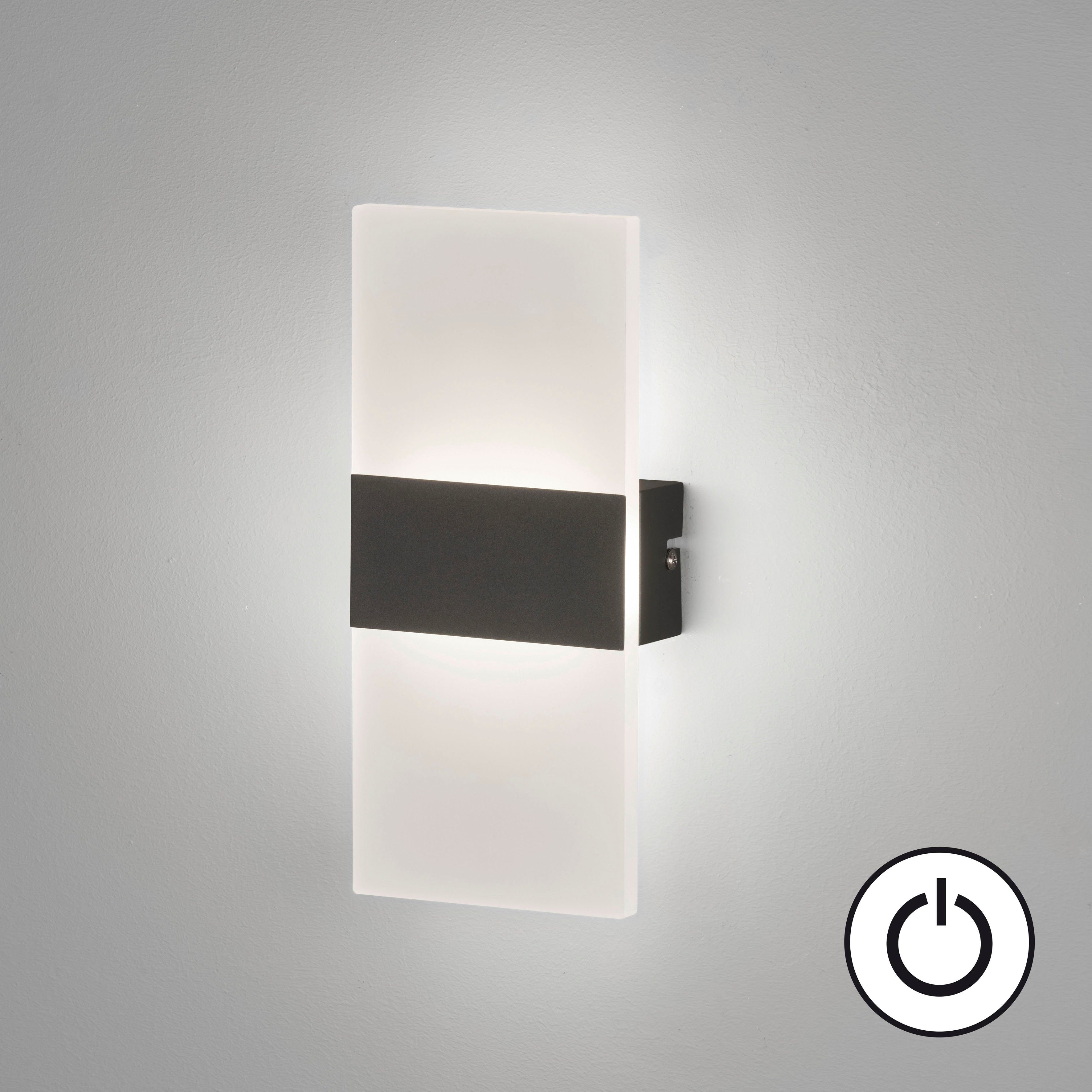 FISCHER LED LED integriert, Wandleuchte Foder, langlebige fest & HONSEL