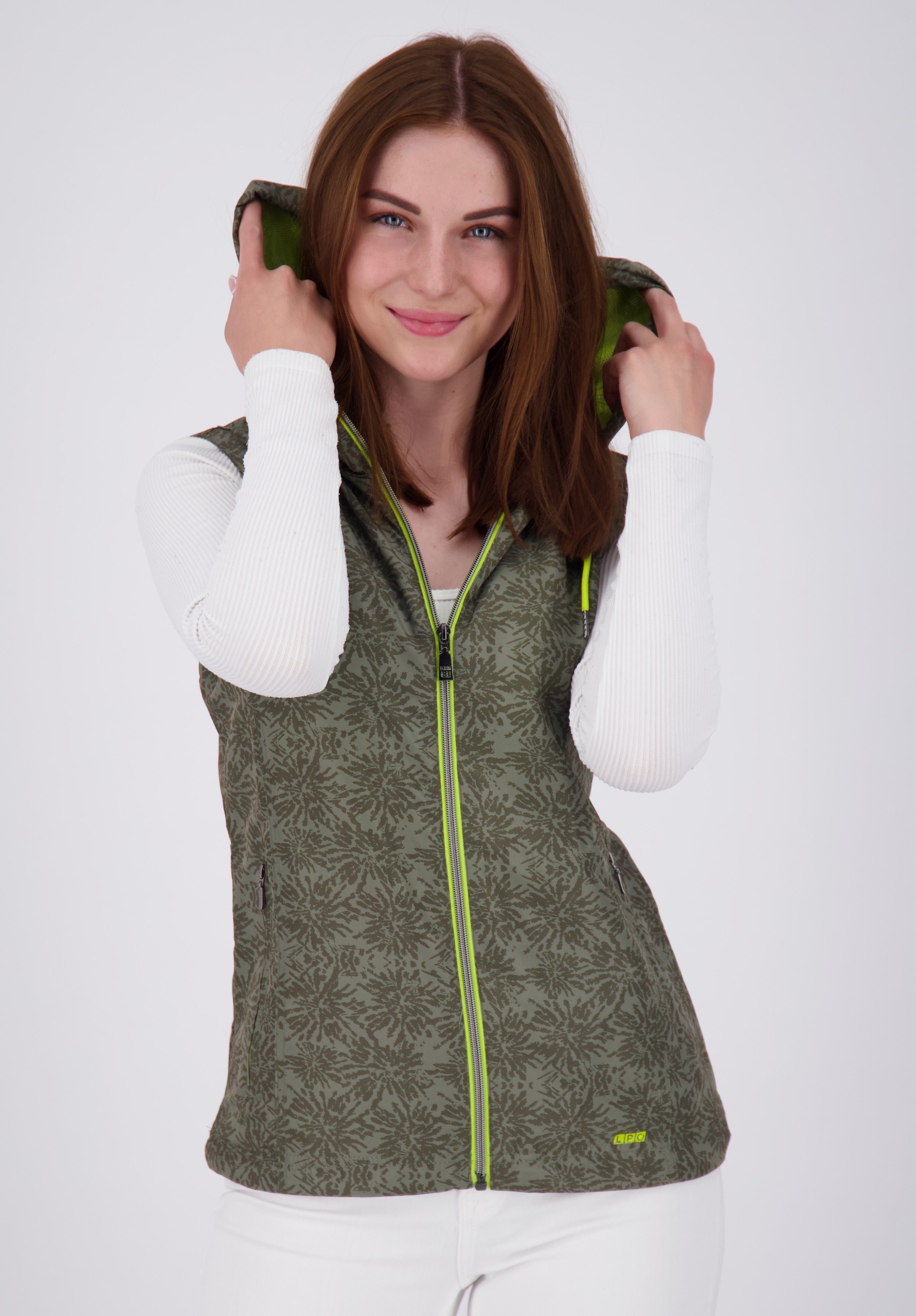 Großen Women mit PEAK SHELBY Kapuze, Größen print auch erhältlich VEST IV in DEPROC Softshellweste olive Active CS