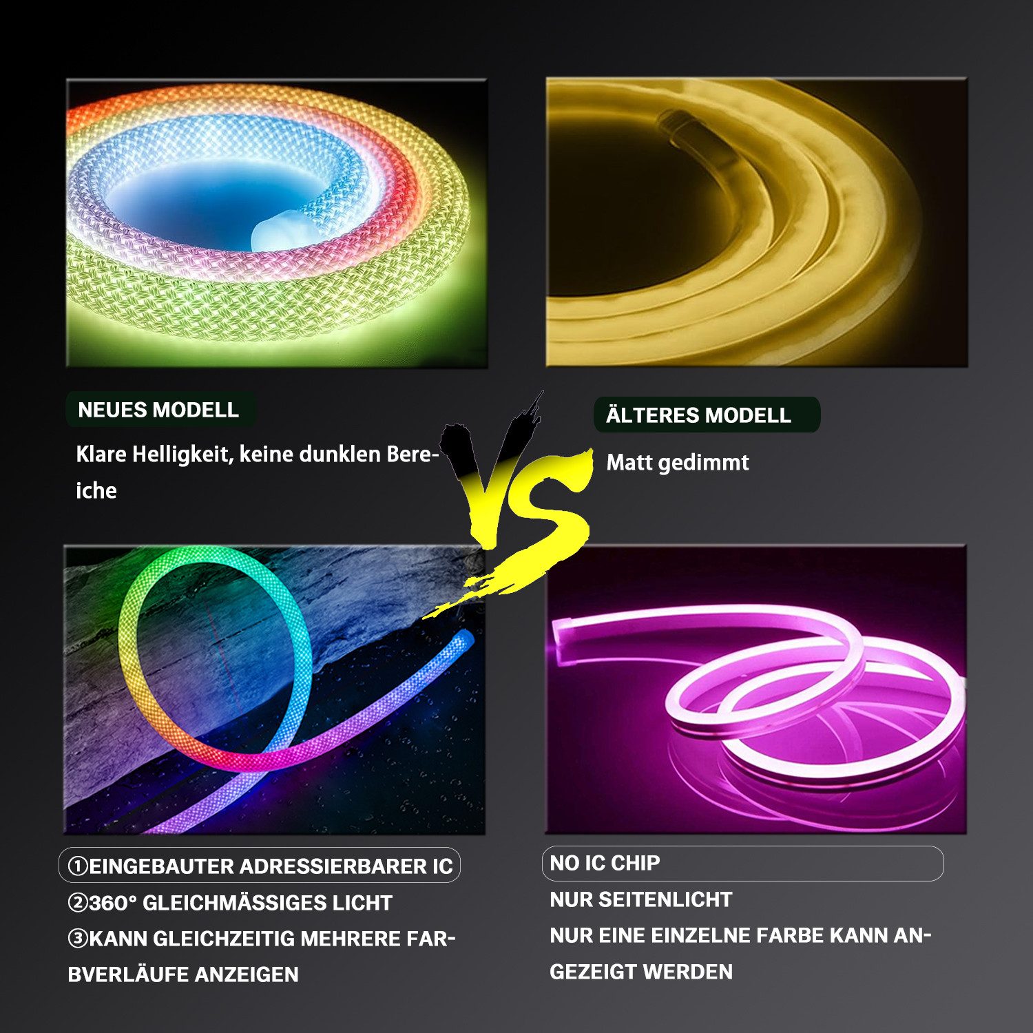 XERSEK LED-Stripe-Profil WS2811 RGB IC Neon günstig online kaufen
