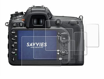 Savvies Schutzfolie für Nikon D7200, Displayschutzfolie, 6 Stück, Folie klar