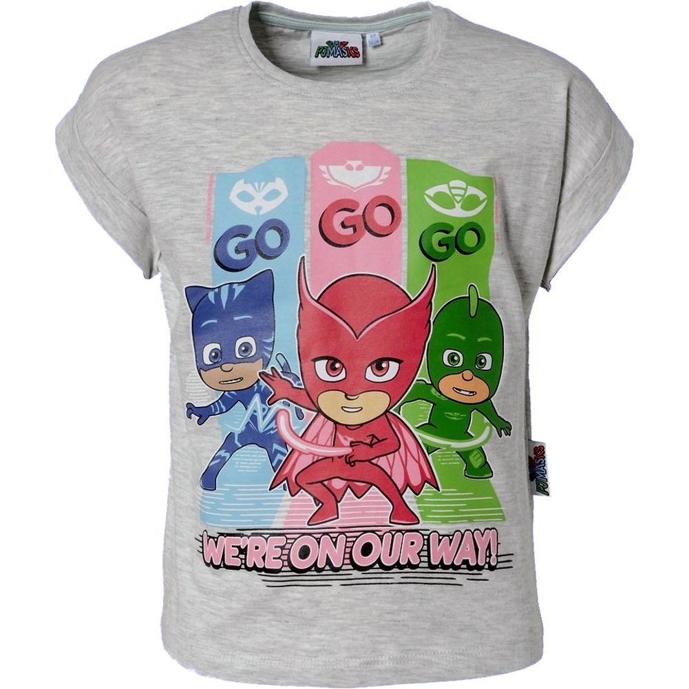 PJ Masks Print-Shirt 3x Mädchen T-Shirts PJ Mask Pyjama Helden 3- 8 Jahre