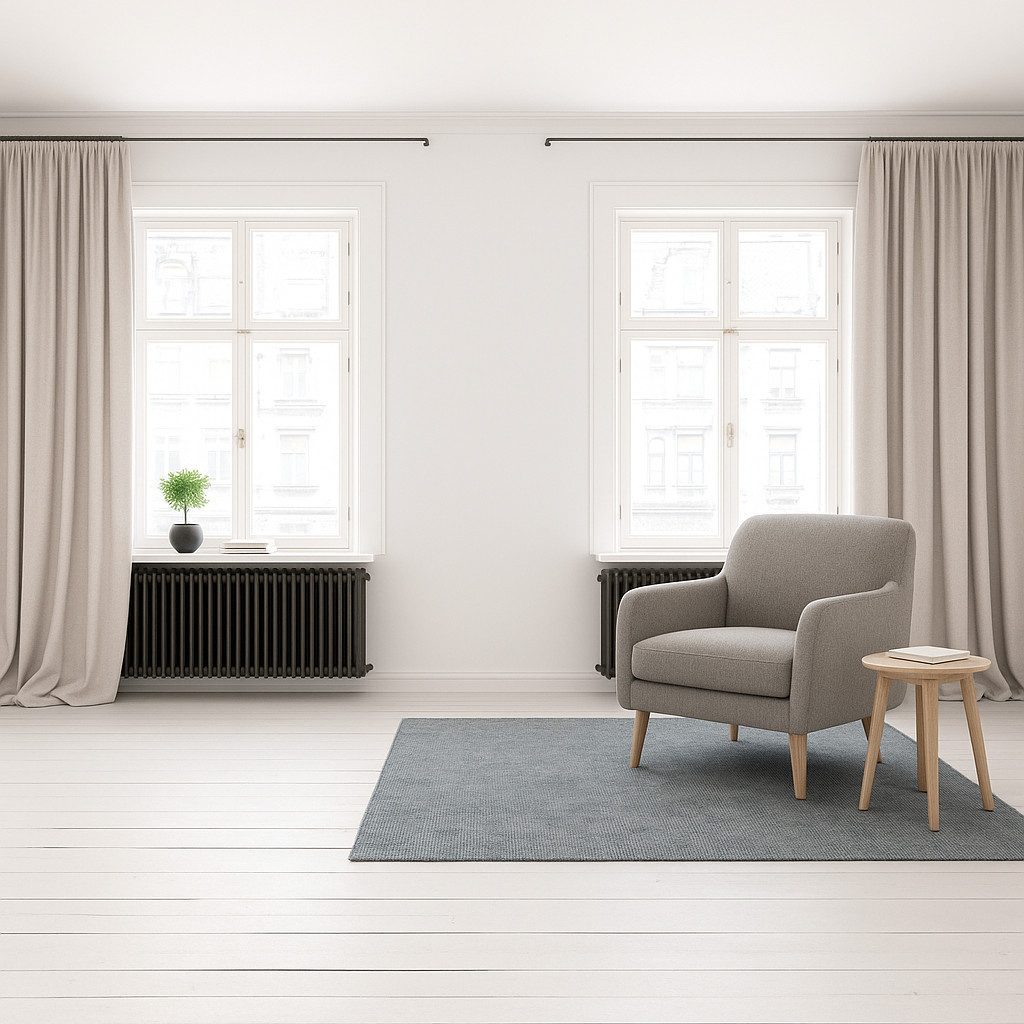 novumfix Gardine Gardine hellbeige, Leinenstruktur, Kräuselband, extra lang bis 400 cm, blickdicht