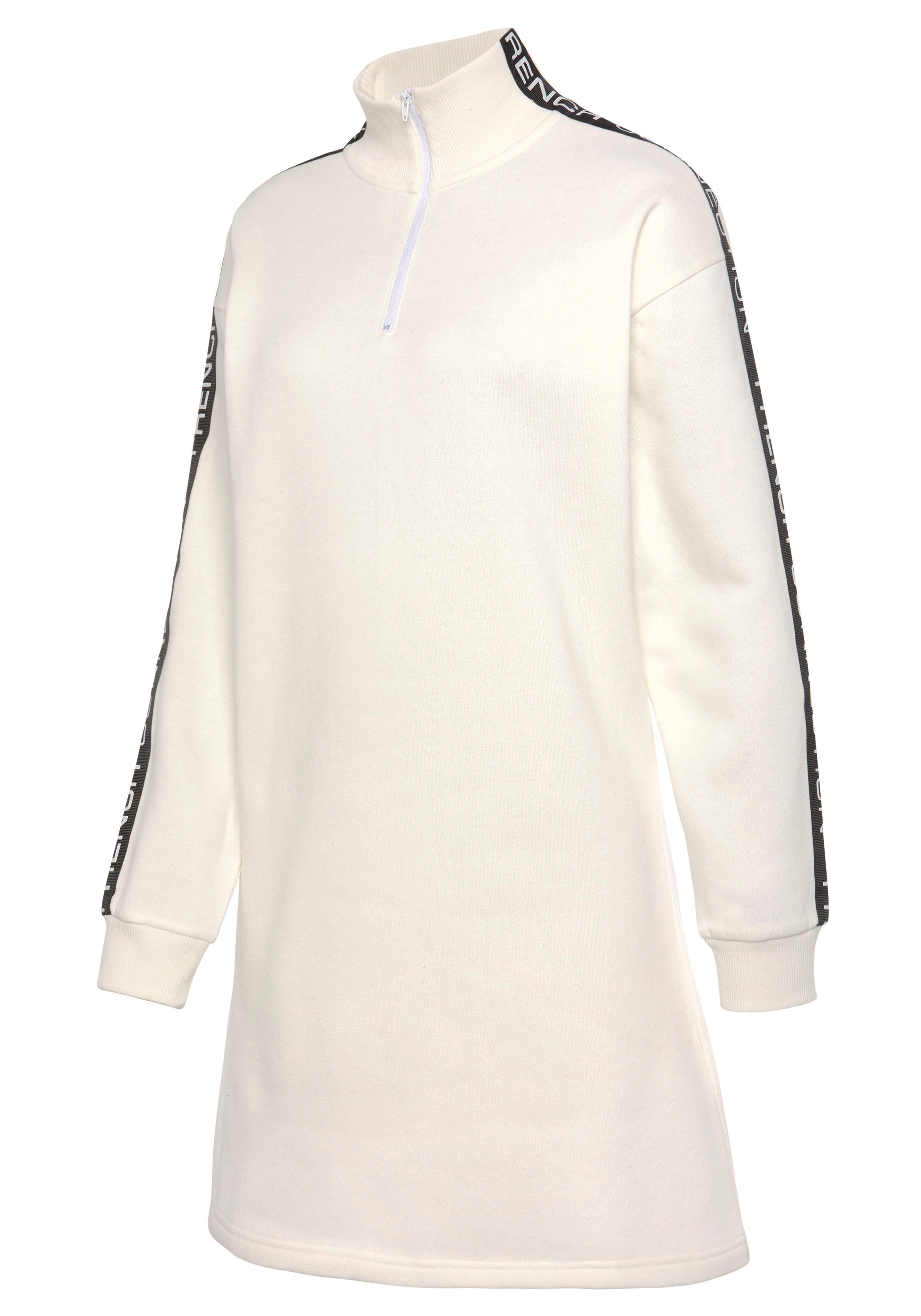 French Connection Sweatkleid mit Stehkragen und Logoprint Einsätzen auf den Ärmeln.