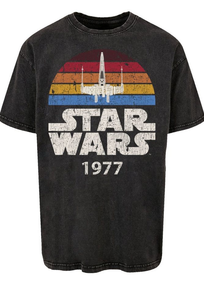 F4NT4STIC T-Shirt Star Wars X-Wing Trip 1977 T Premium Qualität, Offiziell  lizenziertes Star Wars T-Shirt