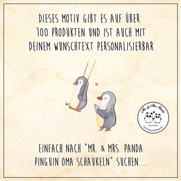 Mr. & Mrs. Panda Tasse Pinguin Oma schaukeln - Gelb Pastell - Geschenk, Muttertag, Omi, Teet, Keramik, Einzigartiges Botschaft