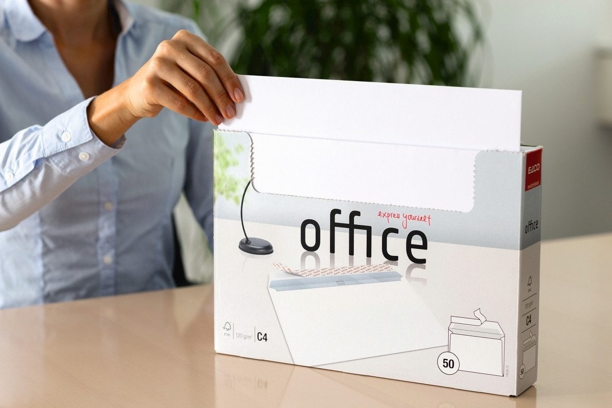 ELCO Versandtasche Versandtaschen C4 haftklebend 120g/qm weiß VE=50 Stück