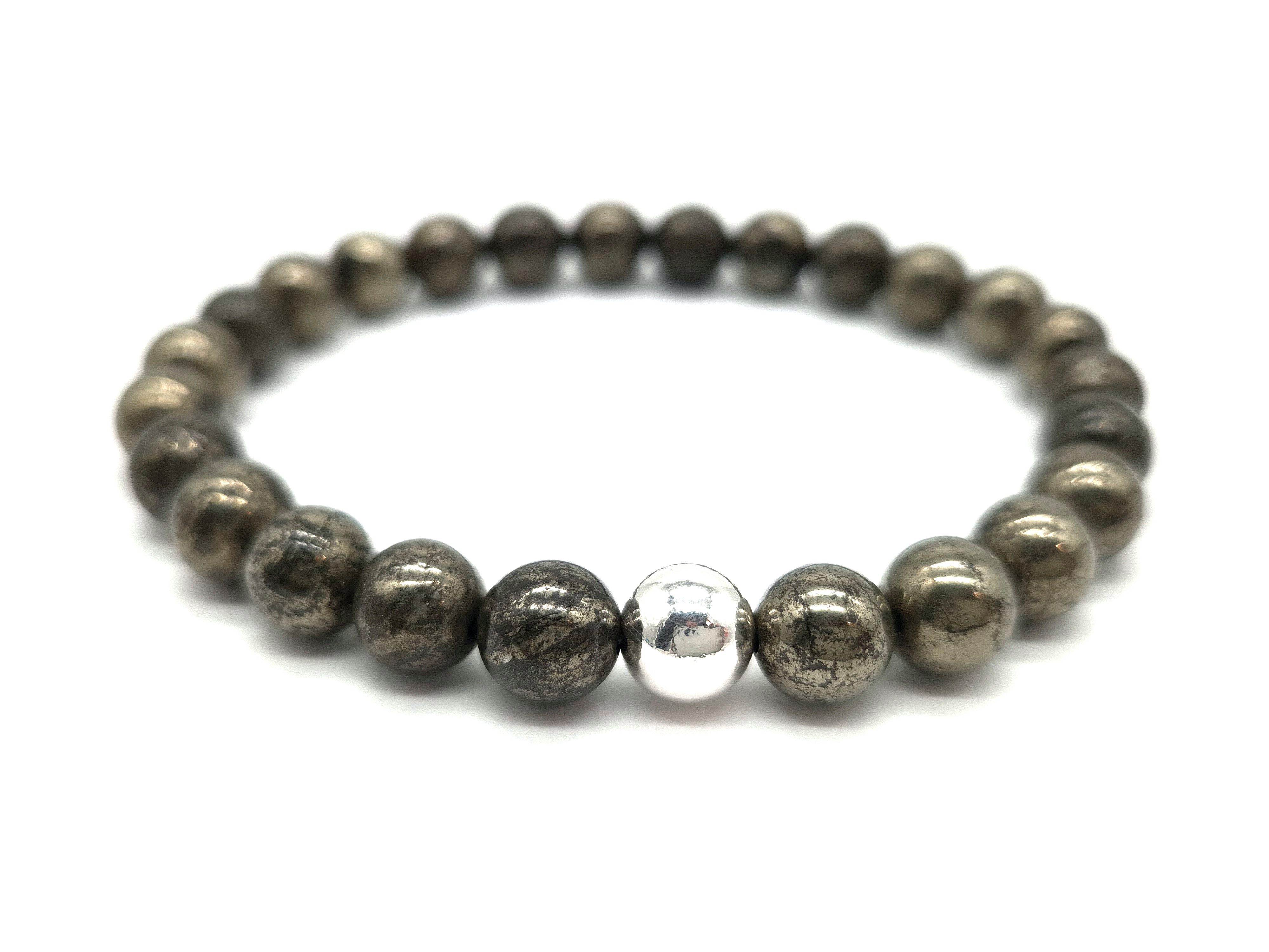 NAHLE Perlenarmband Pyrit mit 925 Silberperle günstig online kaufen