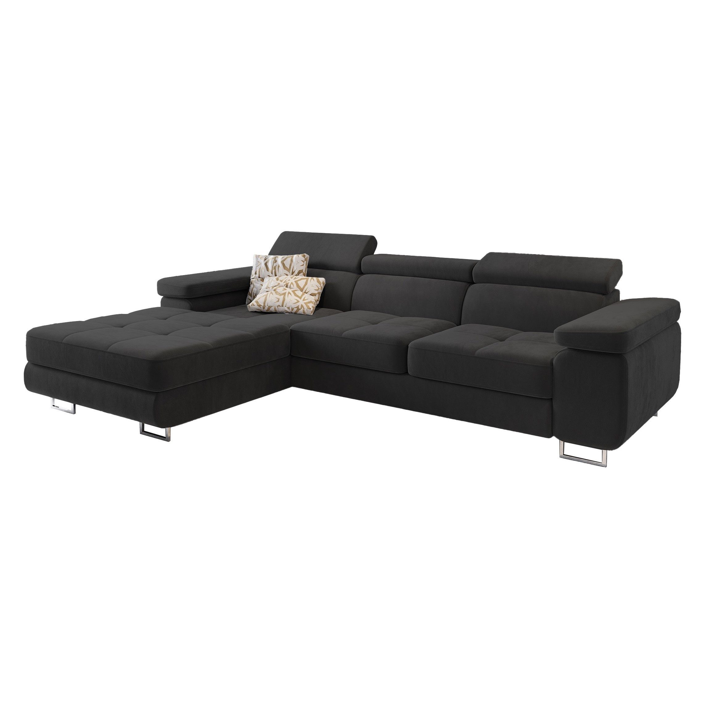 Masseno Ecksofa ELMA mit Schlaffunktion L-Form, Sofa mit Bettkasten