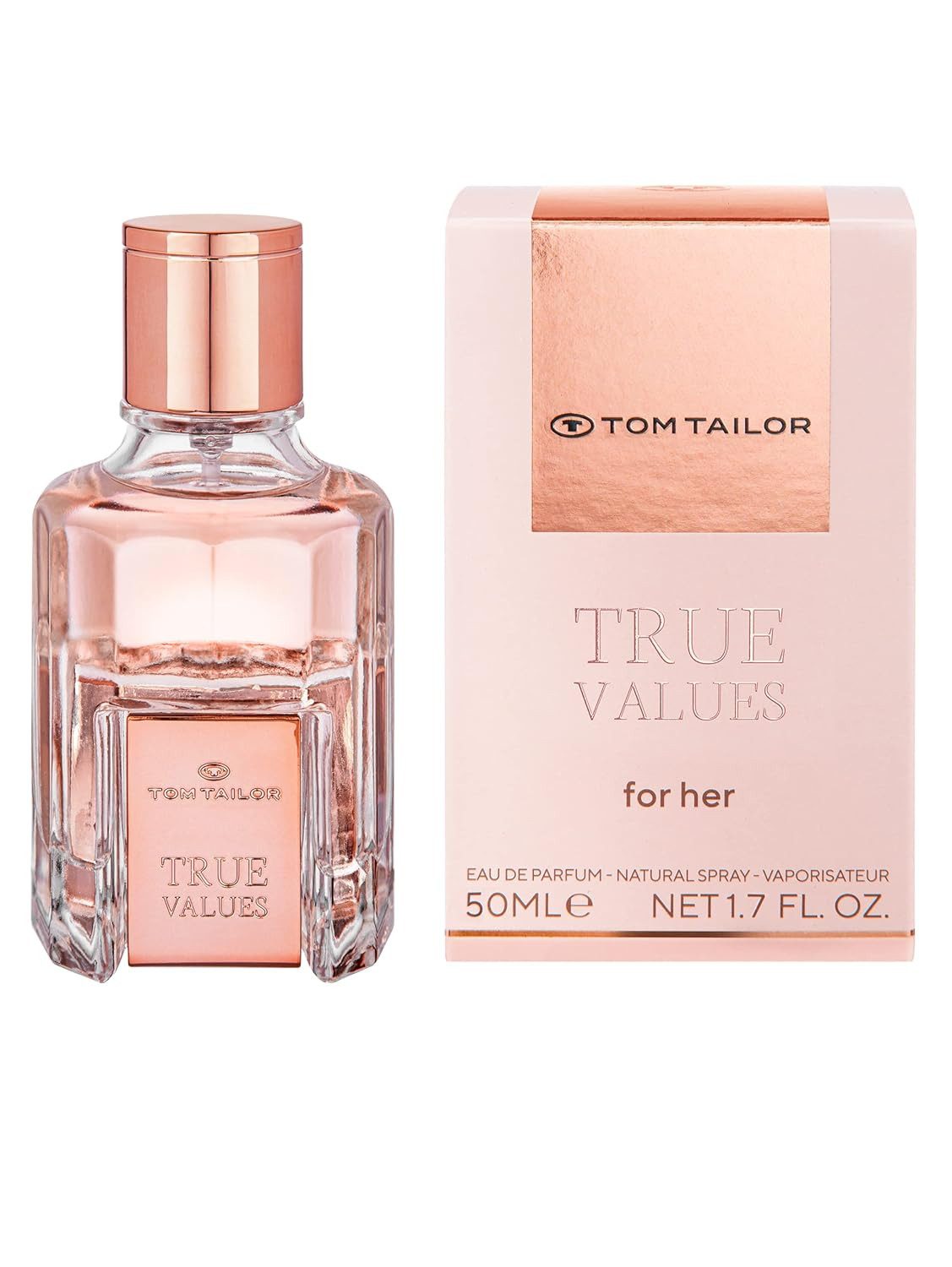TOM TAILOR Duft-Set True Values For Her Eau de Parfum Doppelpack 2 × 50 ml, 2-tlg., Doppelpack mit 2 × 50 ml für Alltag und Reisen
