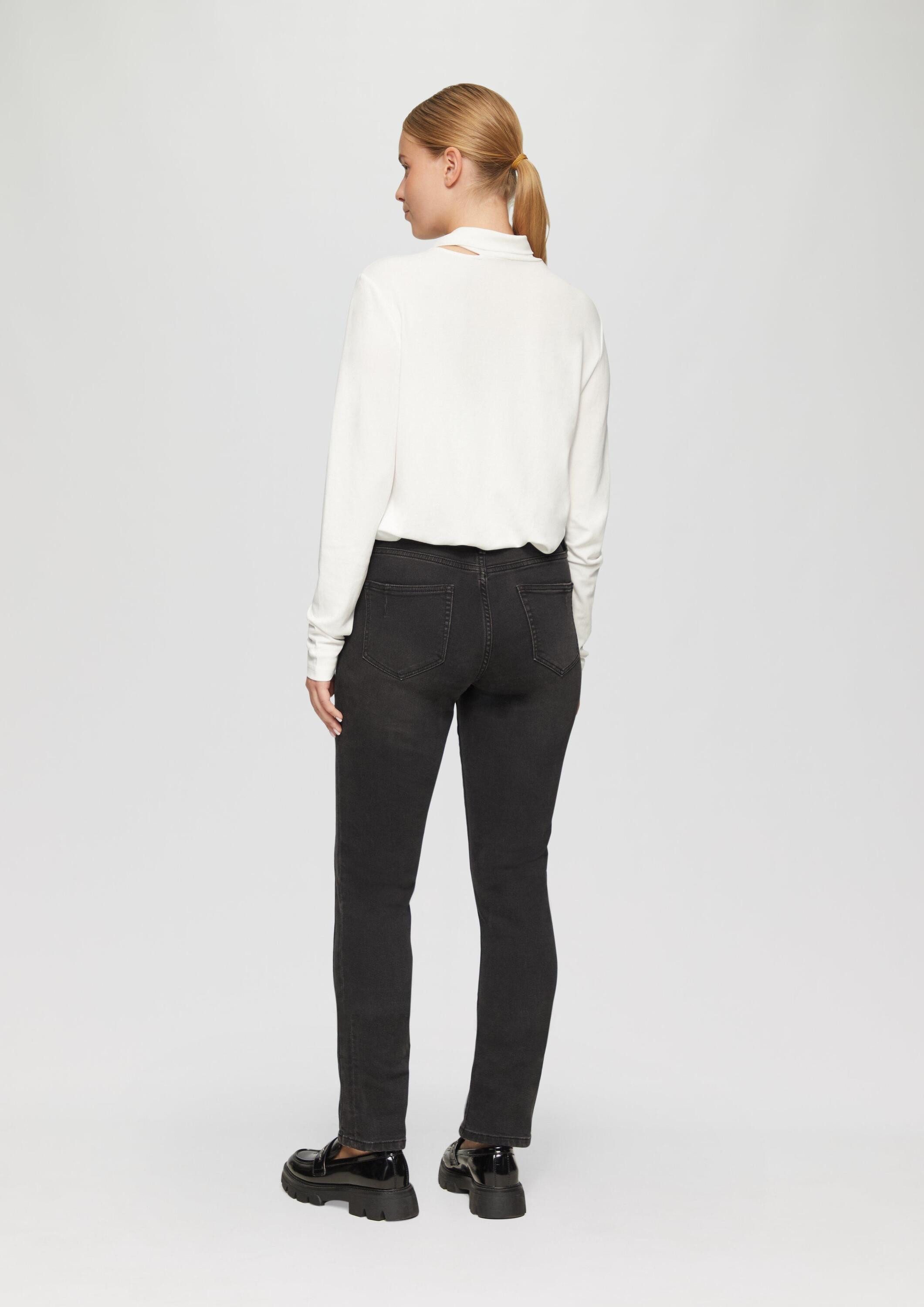 s.Oliver Slim-fit-Jeans Jeans-Hose BETSY Jeans Betsy / Slim Fit / Mid Rise / Slim Leg / Ziernaht