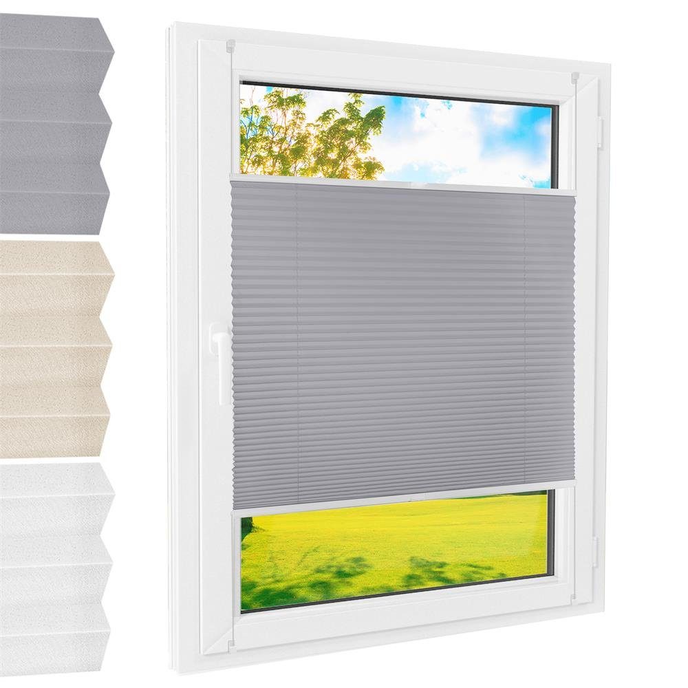 Foxx Plissee Plissee Klemmfix grau 35x100 cm günstig online kaufen