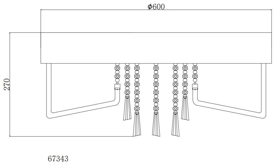 GLOBO LIGHTING Deckenleuchte KIRINA, ohne Leuchtmittel, Deckenlampe Wohnzimmer-Leuchte Schlafzimmer-Leuchte Flur Küche