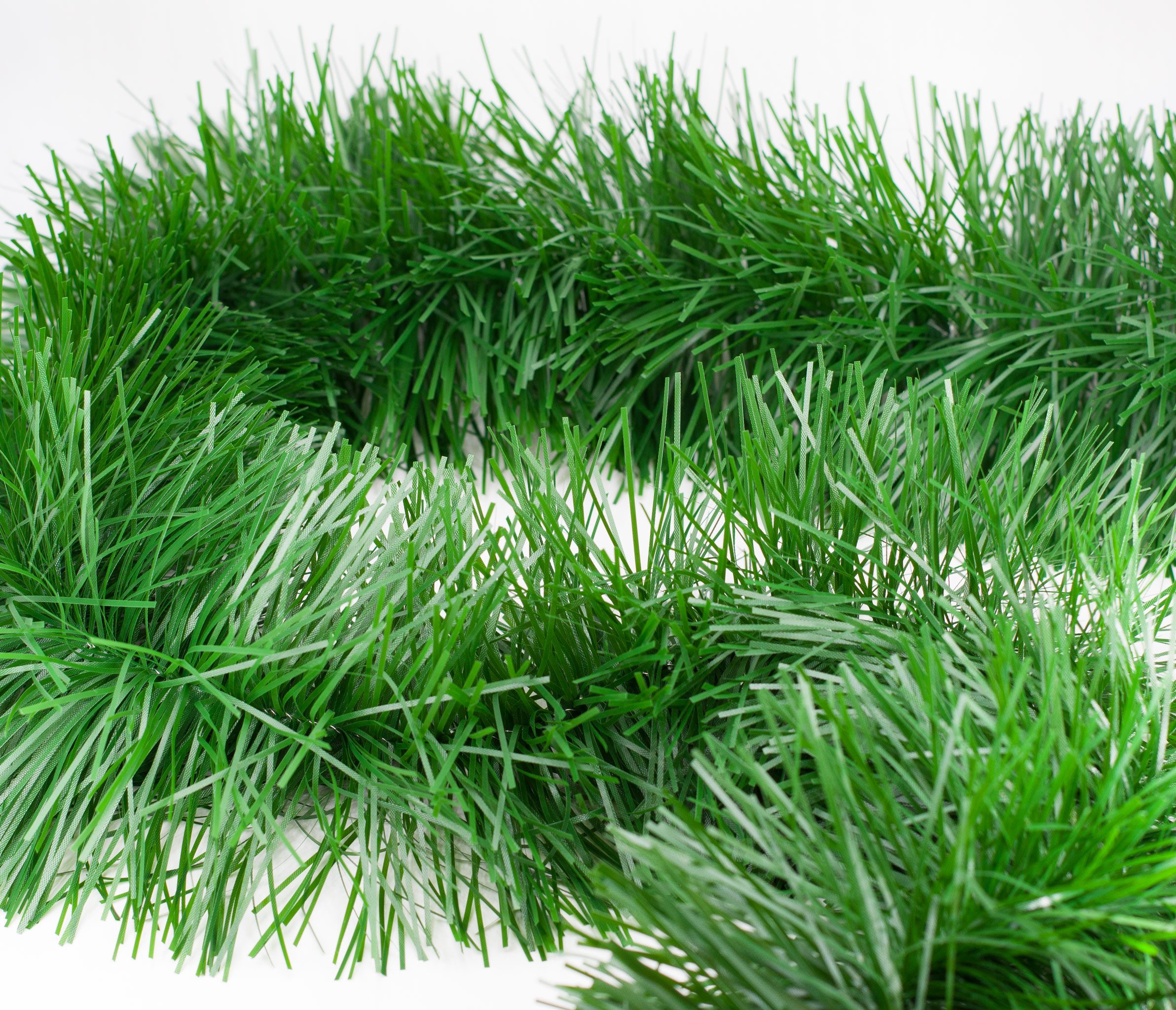 Creativery Girlanden, Grasgirlande 15cm x 3m künstlich für Indoor & Outdoor - Grün matt