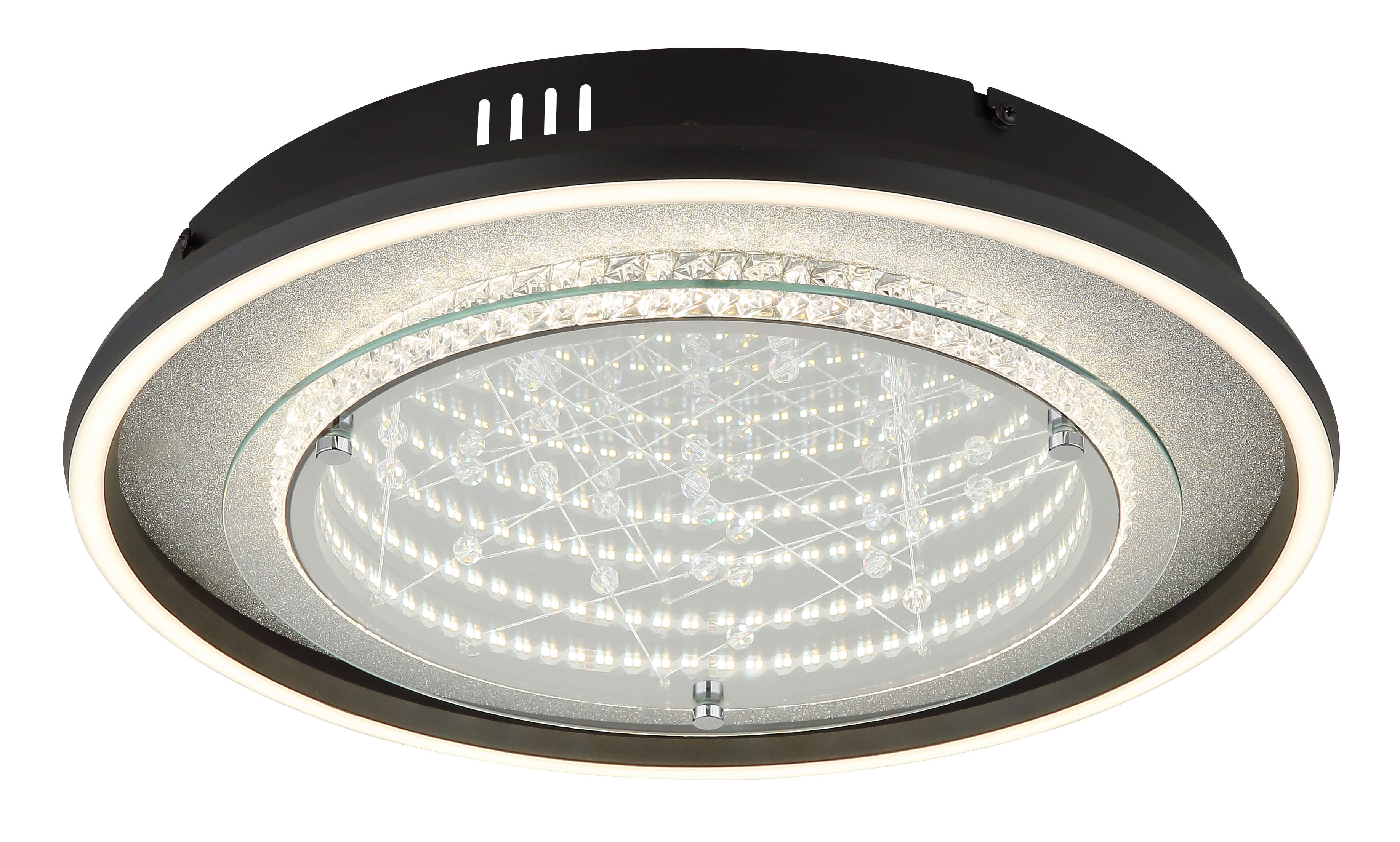 GLOBO LIGHTING Deckenleuchte MIRRORA, LED fest integriert, LED Deckenleuchte für Wohn- & Schlafzimmer 3D