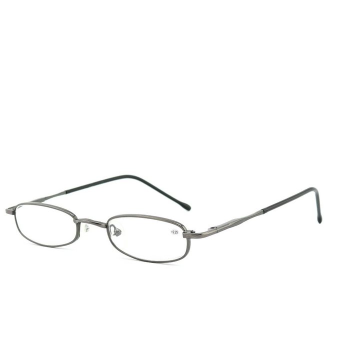 EYESTUFF Lesebrille Lesebrille schwarz-chrom Brillenbügel mit hochwertigen Flex-Scharnieren RY10124