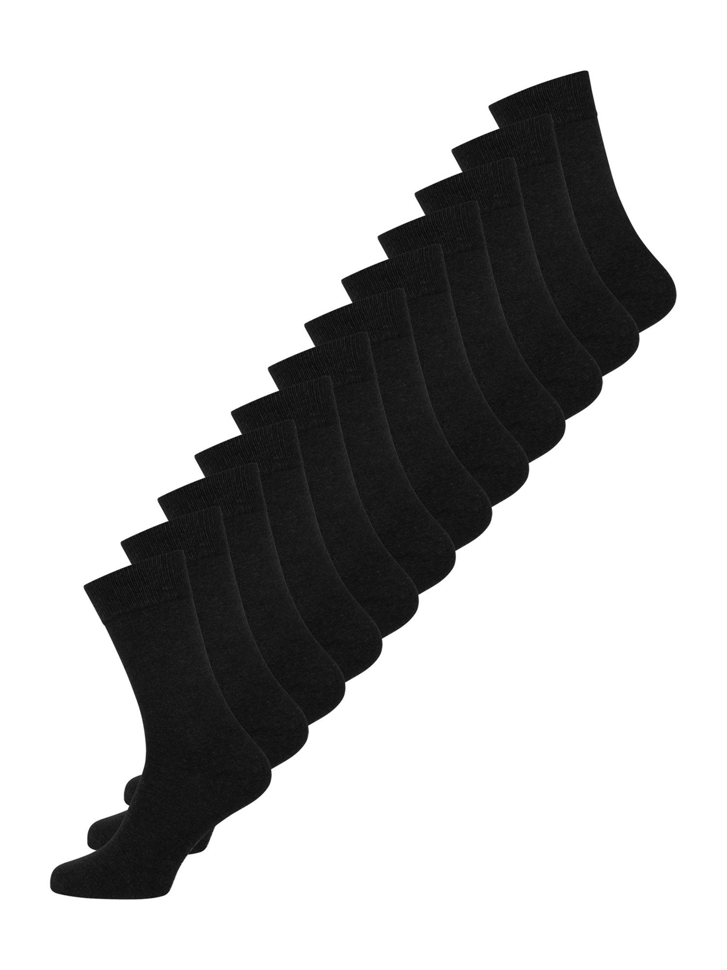 Nur Die Basicsocken Baumwolle Business Socke Unifarben (12-Paar) Männer Multipack Mehrpack