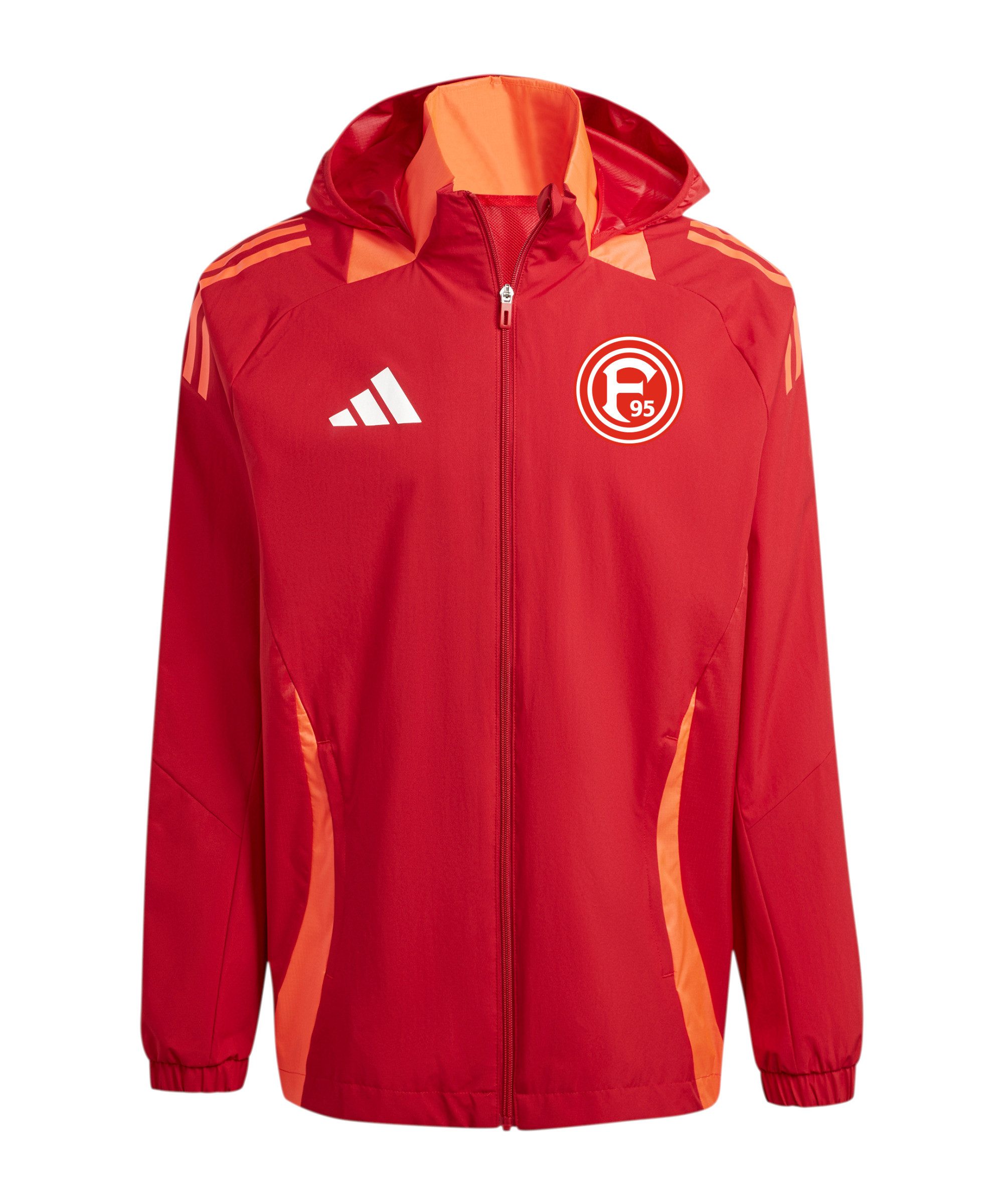 Adidas sweatjacke rot sales