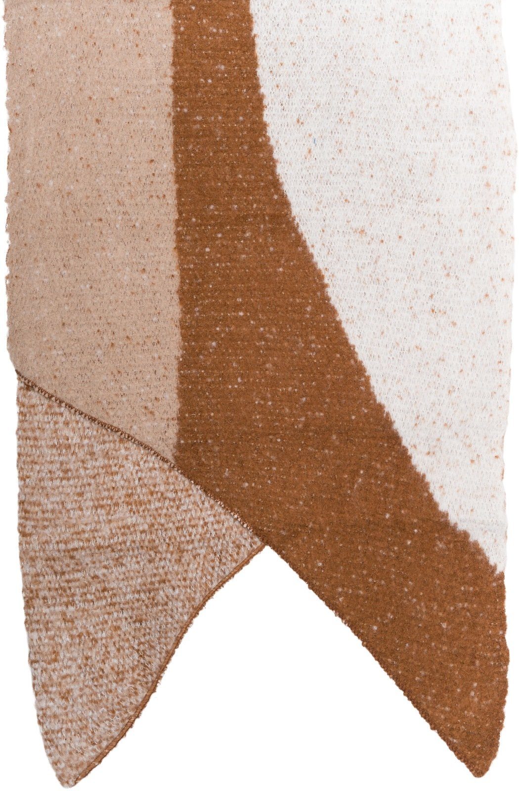 styleBREAKER XXL-Schal Asymmetrischer Web Schal 3-Farbig, (1-St)