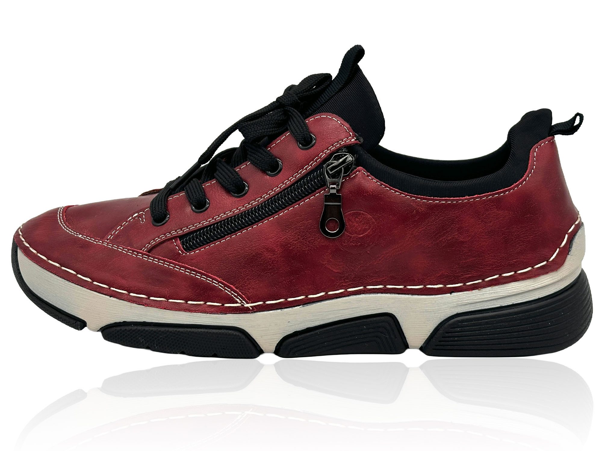 Nowaland Bequeme Damen Freizeitschuhe mit Zierreißverschluss und Schnürung Слипперы Komfortschuhe mit flexiblem Laufsohlen-Design