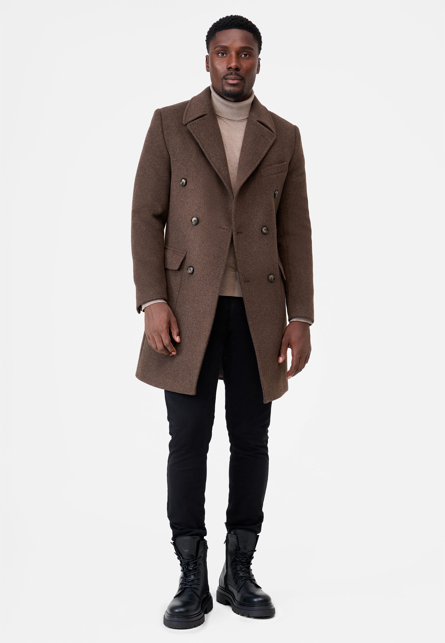 RICANO Wollmantel Enzo Handgefertigter Herren Wollmantel günstig online kaufen