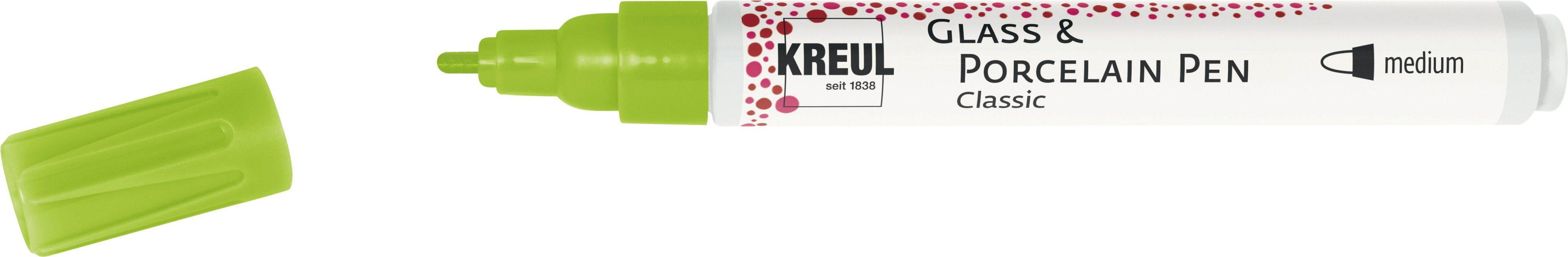 Kreul Künstlerstift Kreul Glass & Porcelain Pen Classic reseda, 2-4mm
