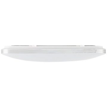 Brilliant Deckenleuchte Ariella, 3000-6500K, Lampe Ariella LED Wand- und Deckenleuchte 54x54cm weiß/chrom 1x 48W