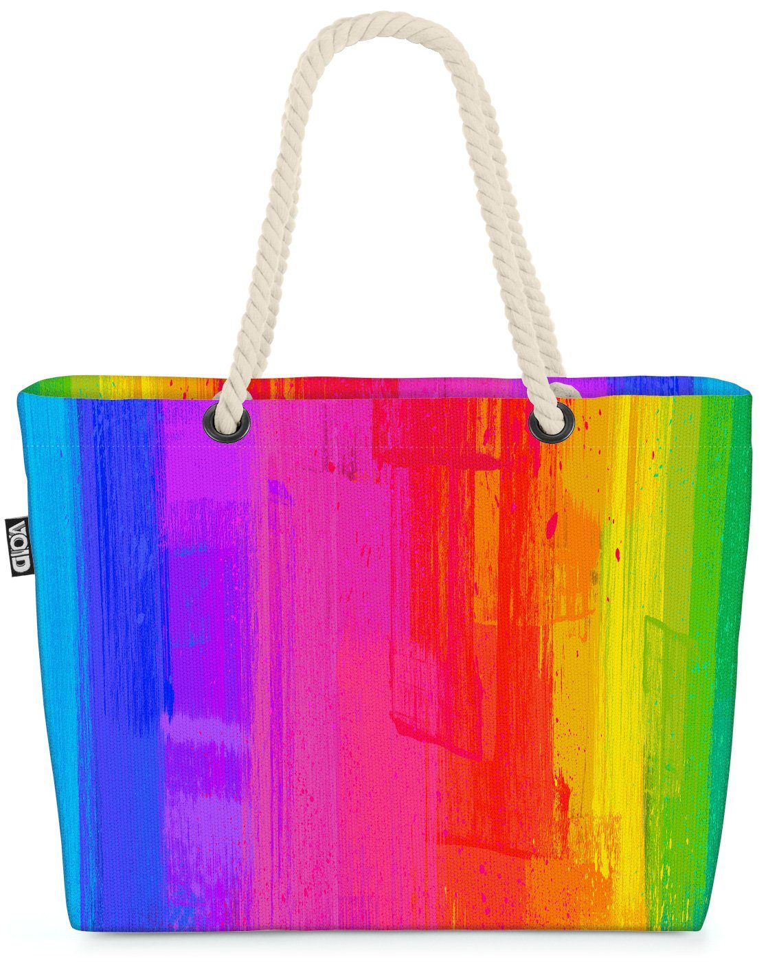 VOID Strandtasche (1-tlg), Regenbogen Farben Beach Bag Gay Schwul Christopher Street Day Parade Demo Feier