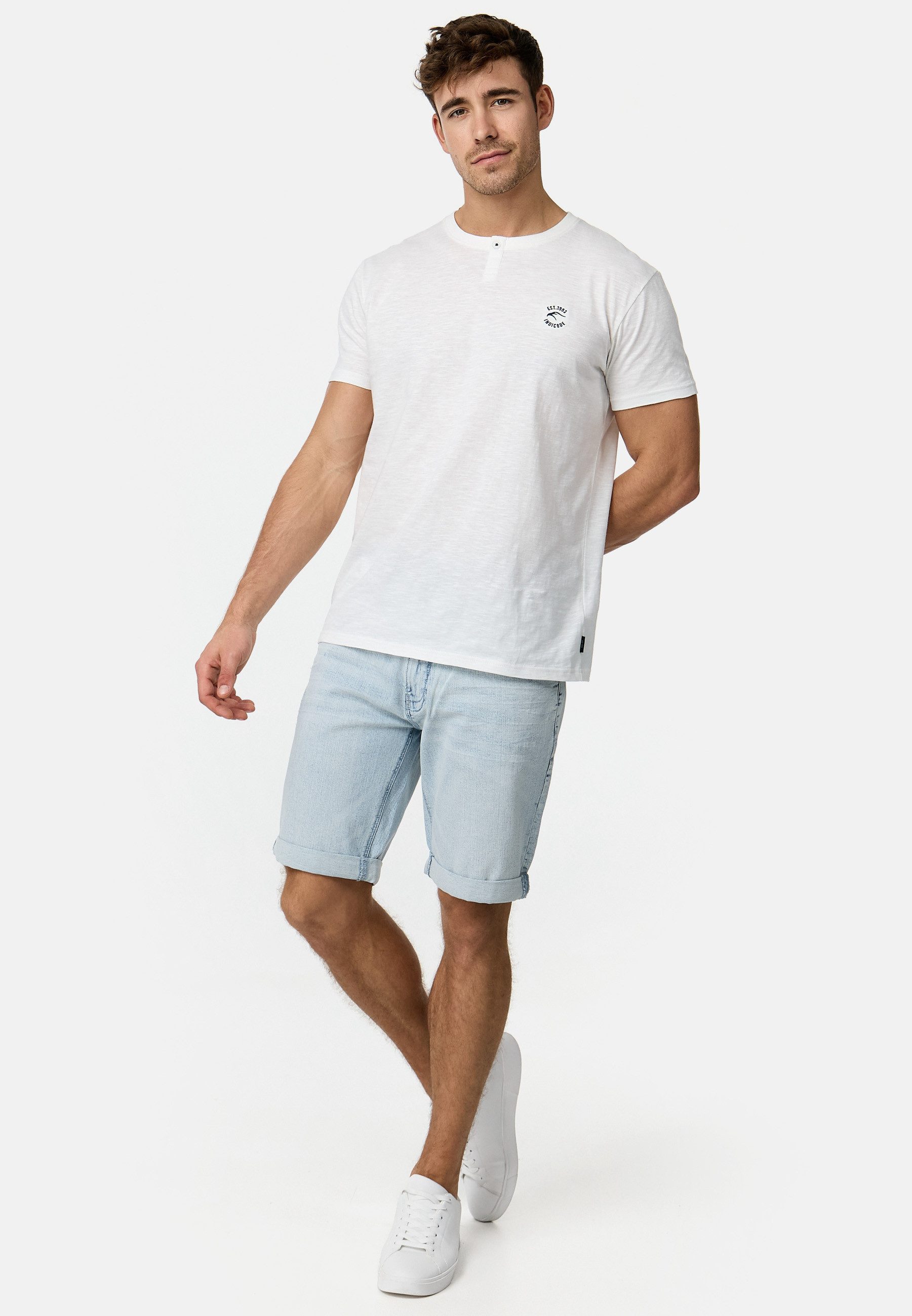 INDICODE Jeansshorts Herren Caden Jeans Shorts Herrenshorts mit 5 Taschen, Denimstyle – Bild 5 von 5