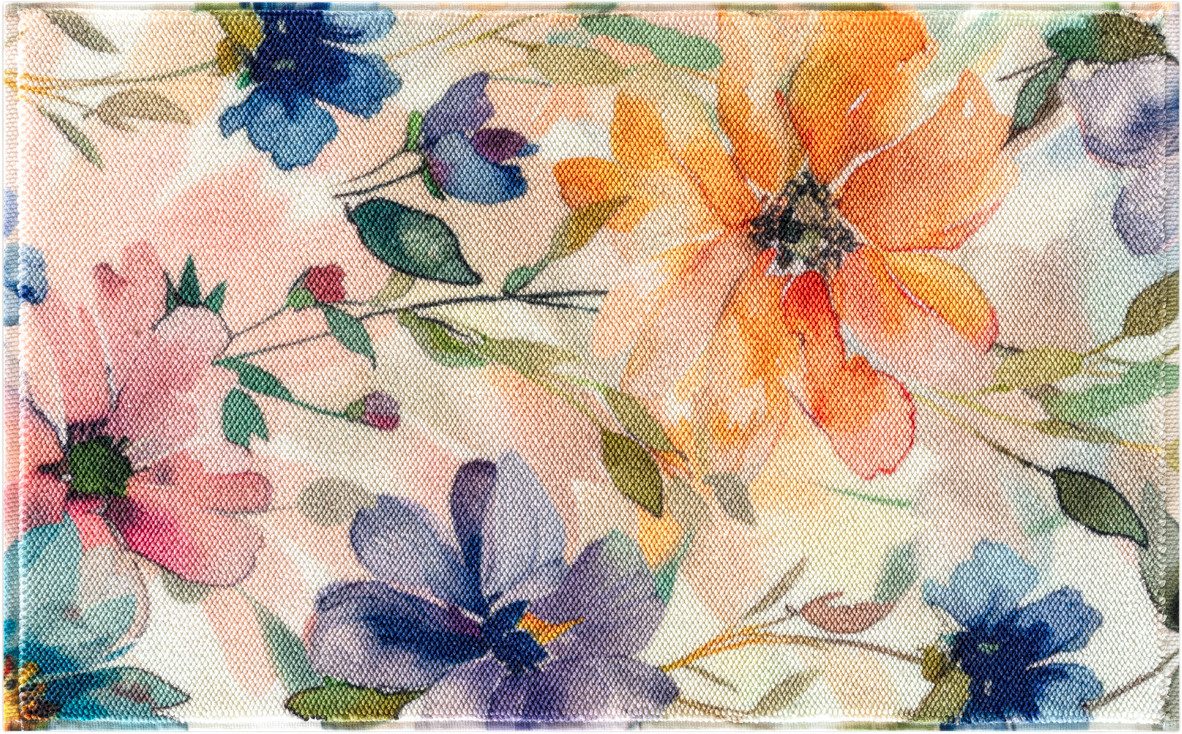 Egeria Badematte Cosmos, Höhe 10 mm, rechteckig, 50x80 cm